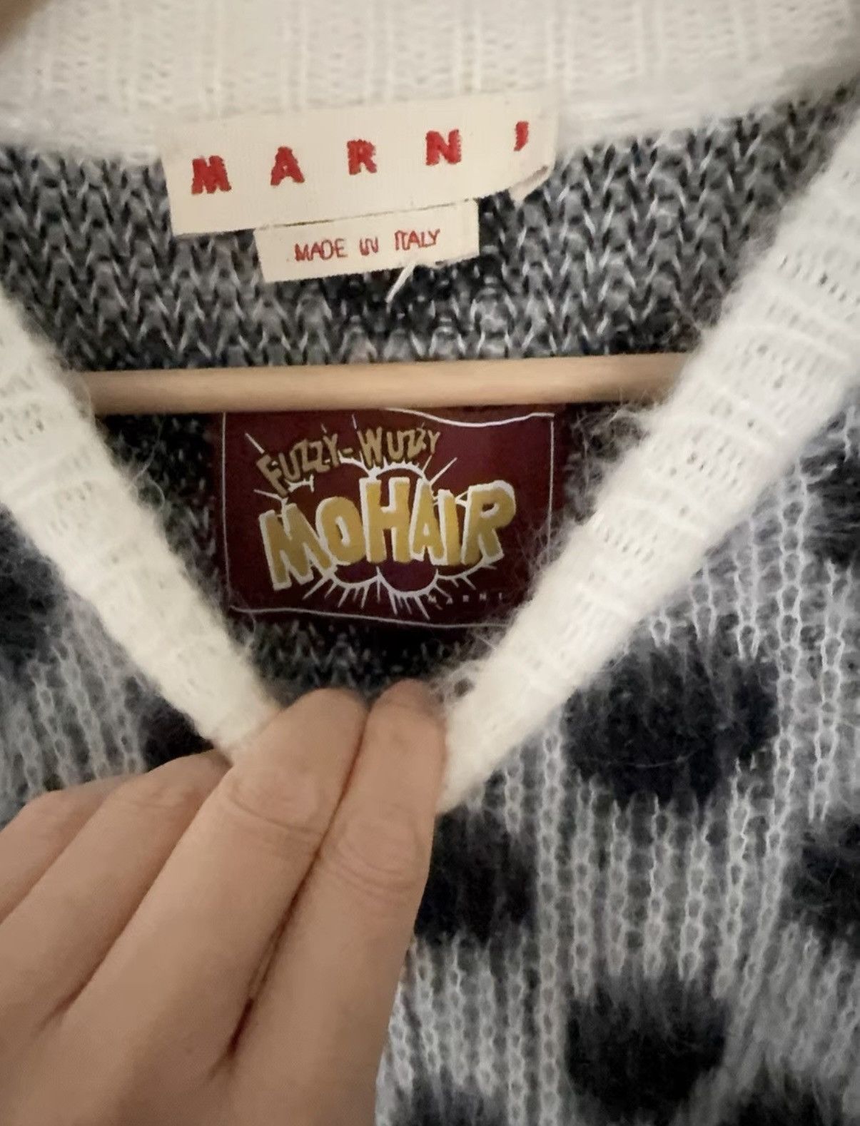 Marni Marni Men's Mohair Knit Sweater Size US S / EU 44-46 / 1 - 2 Thumbnail