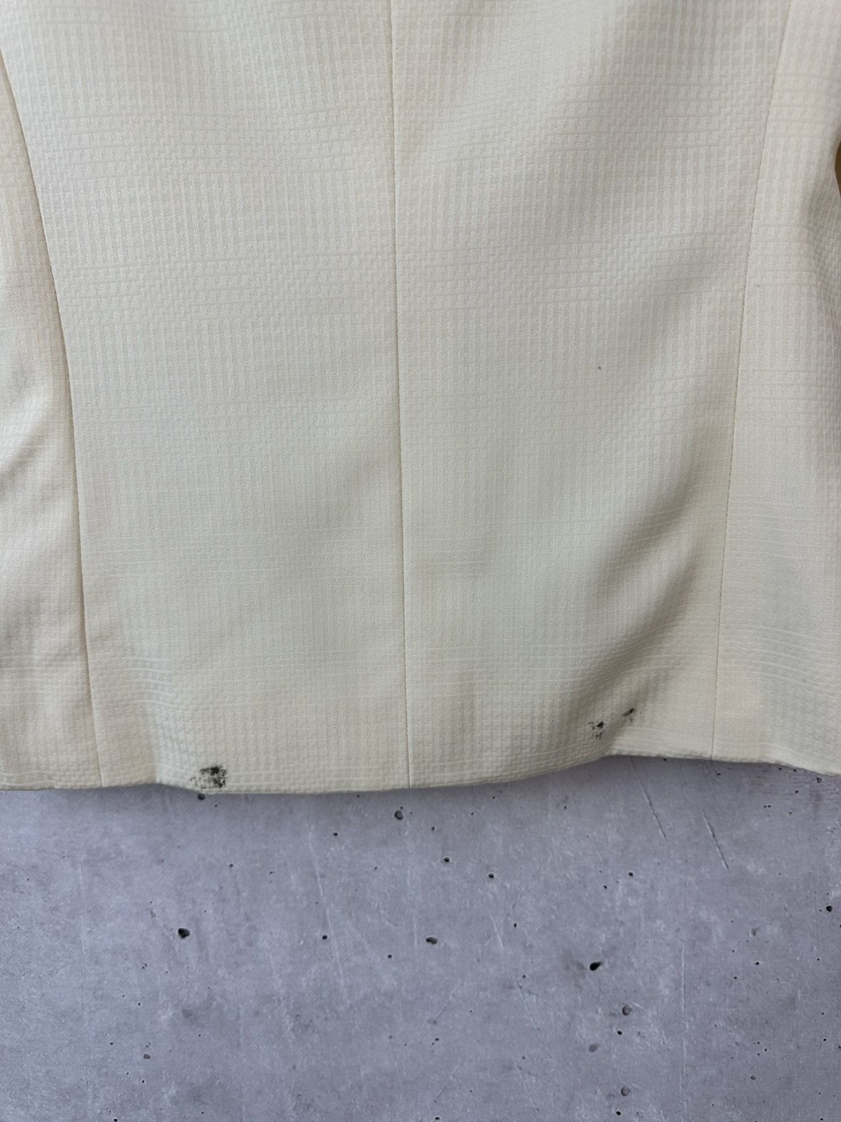 Celine Vintage Celine Paris Beige Wool Women’s Blazer Jacket Size S / US 4 / IT 40 - 17 Thumbnail