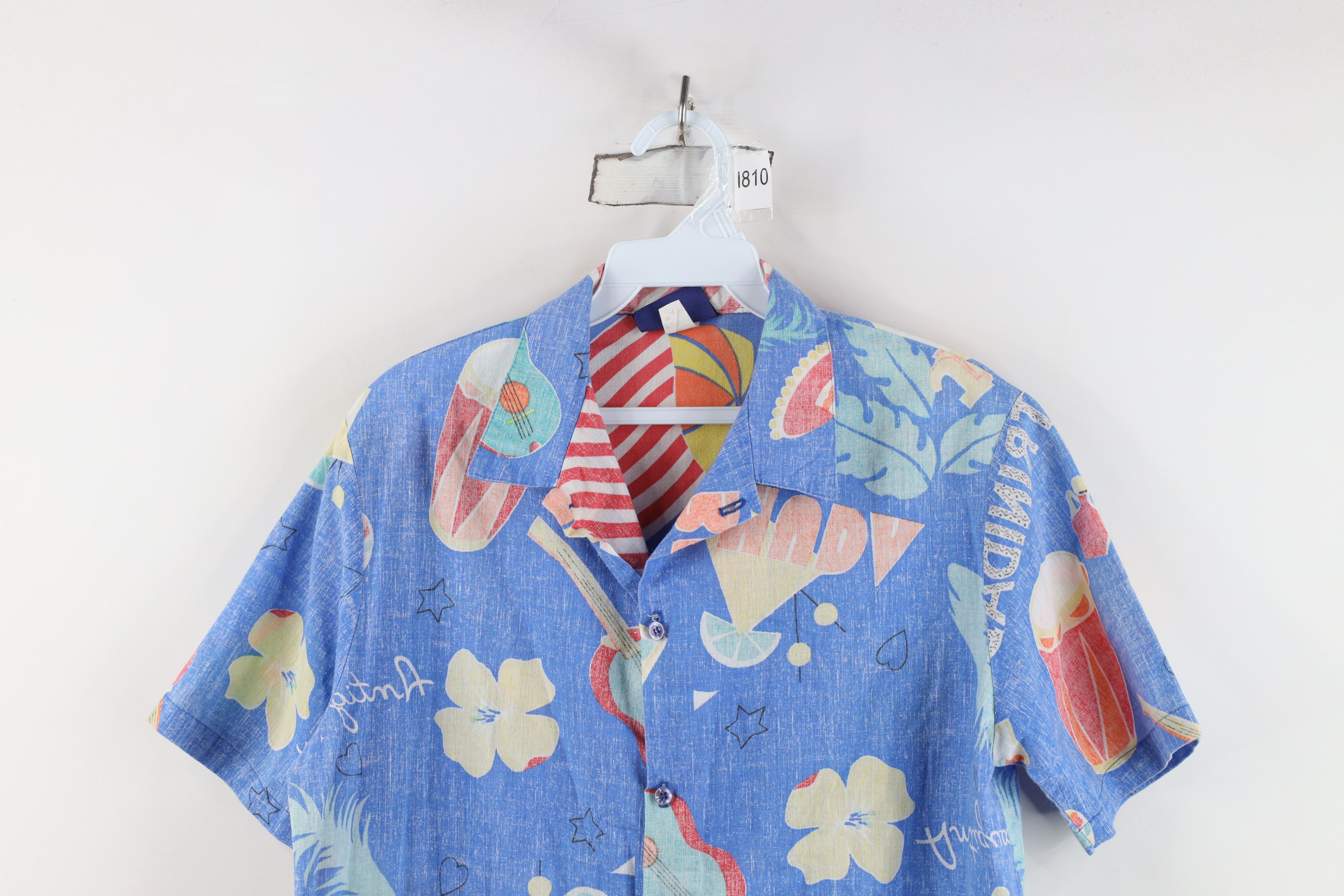 Vintage Vintage 70s Streetwear Print Jamaica Flower Button Shirt USA Size US S / EU 44-46 / 1 - 2 Thumbnail