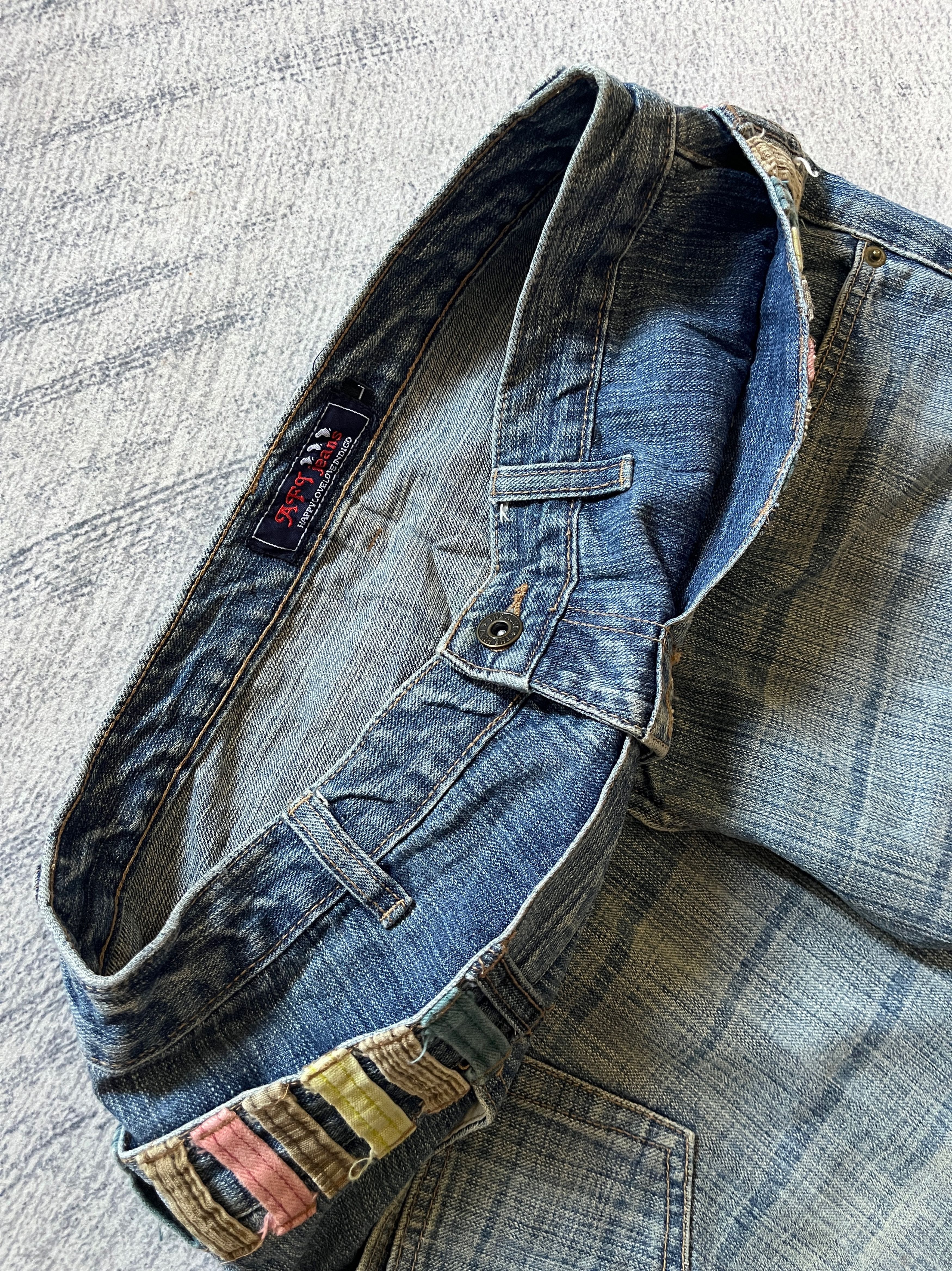 Japanese Brand AFT Jeans Double Waisted Denim Pants Size 32" / US 10 / IT 46 - 6 Thumbnail