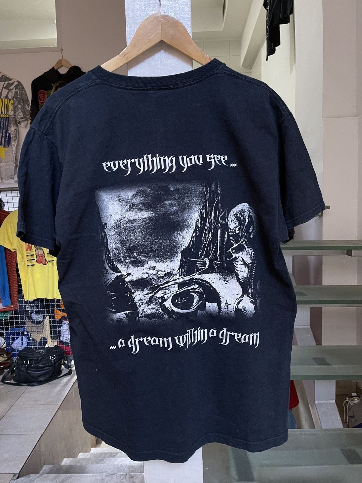 Vintage Screaming Shadow A Dream Within A Dream t shirt Size US L / EU 52-54 / 3 - 2 Thumbnail