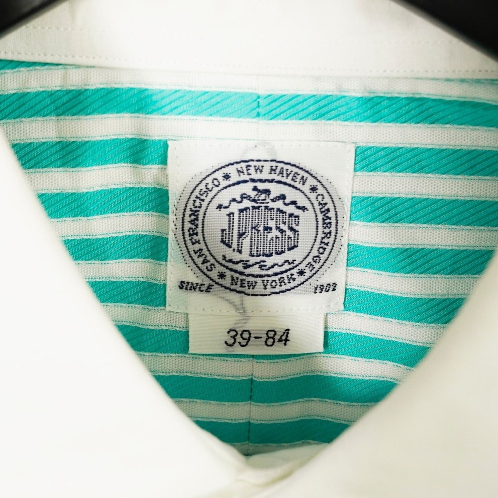 J. Press J.Press Green White Stripe Button-Up Shirt Long Sleeve M Size US M / EU 48-50 / 2 - 7 Thumbnail