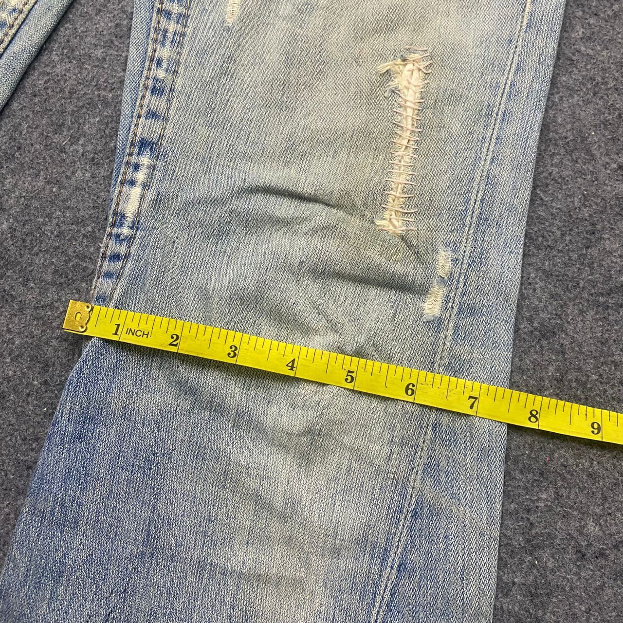 True Religion 💥Flare💥Vintage True Religion Distressed Denim Size US 30 / EU 46 - 5 Thumbnail