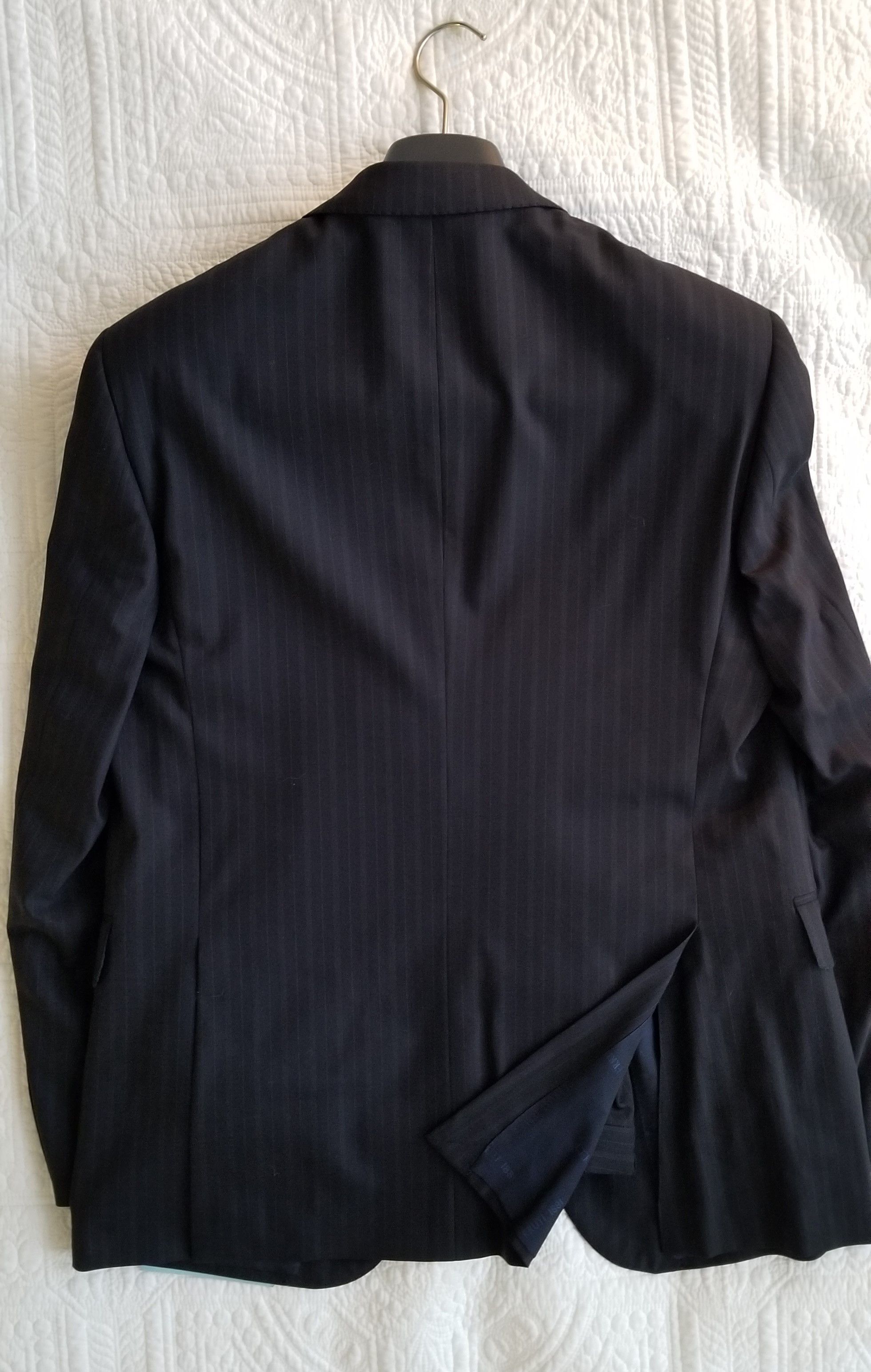 Cerruti 1881 Cerruti 1881 wool suit navy stripe Size 40R - 3 Thumbnail