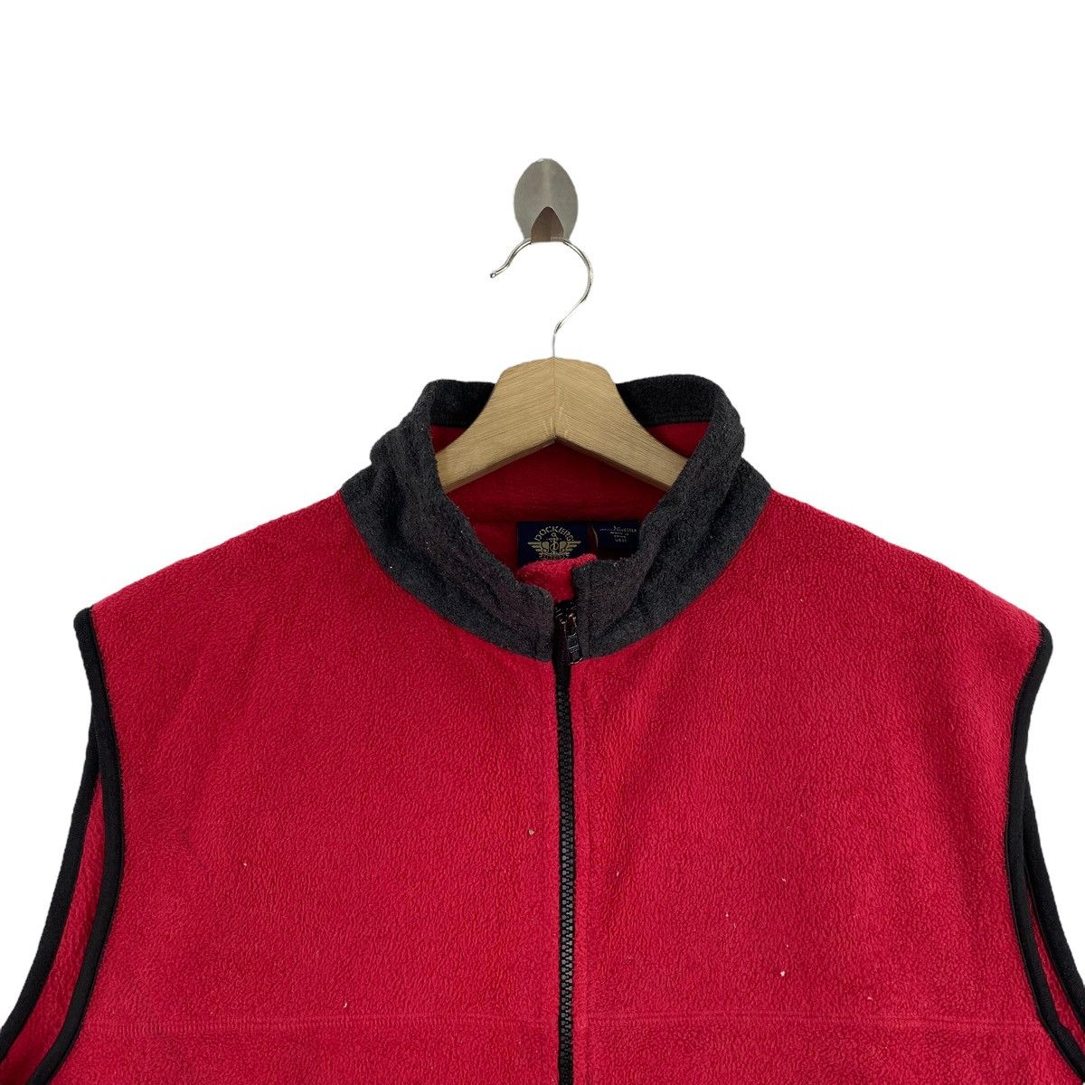Dockers DOCKERS USA Full Zipper Outdoor Red Vest Fleece Sweatshirt Size US L / EU 52-54 / 3 - 2 Thumbnail