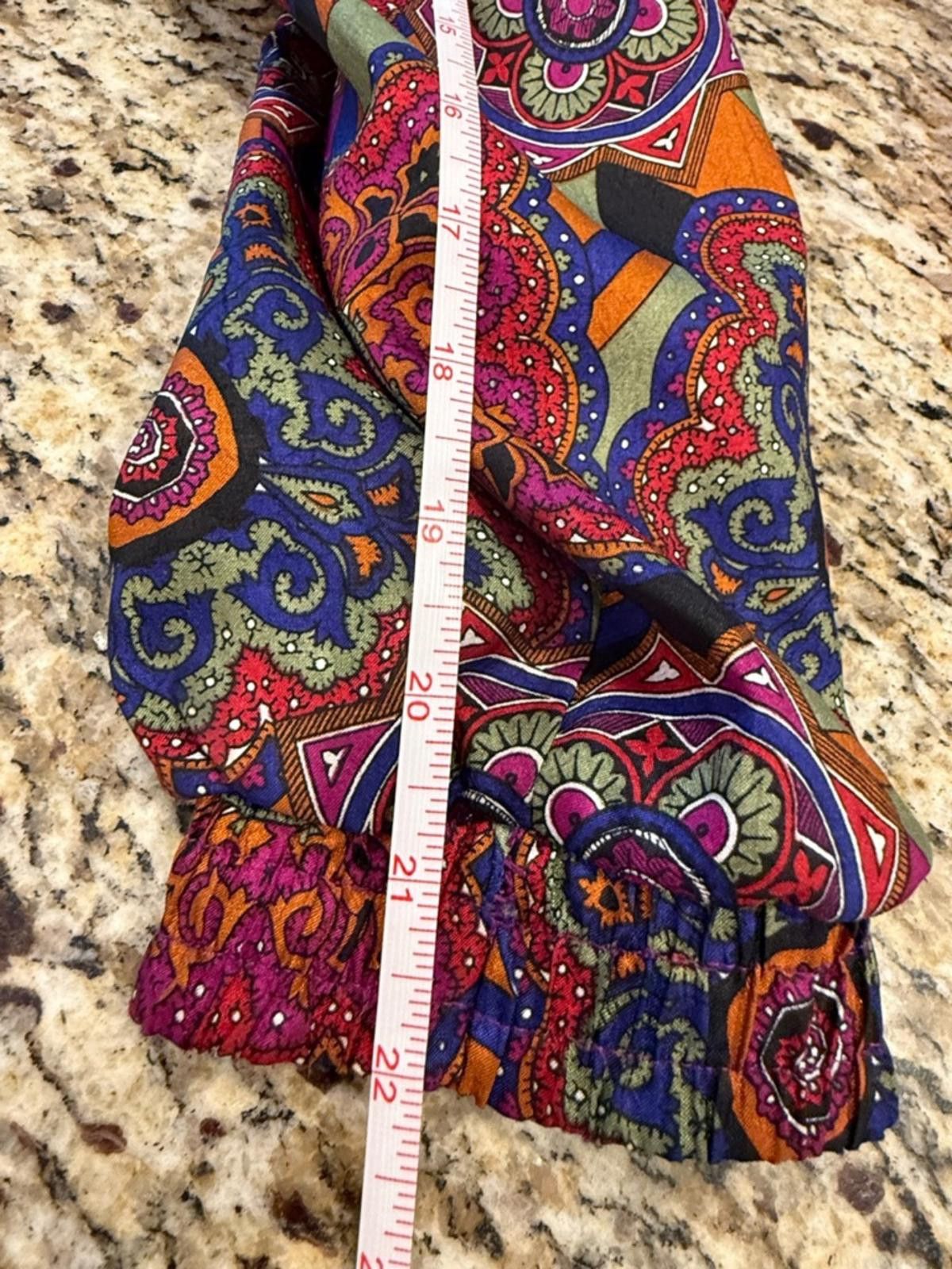 Lavenham Lavon retro 80s ornate multicolored zip up jacket SZ M Size M / US 6-8 / IT 42-44 - 11 Thumbnail
