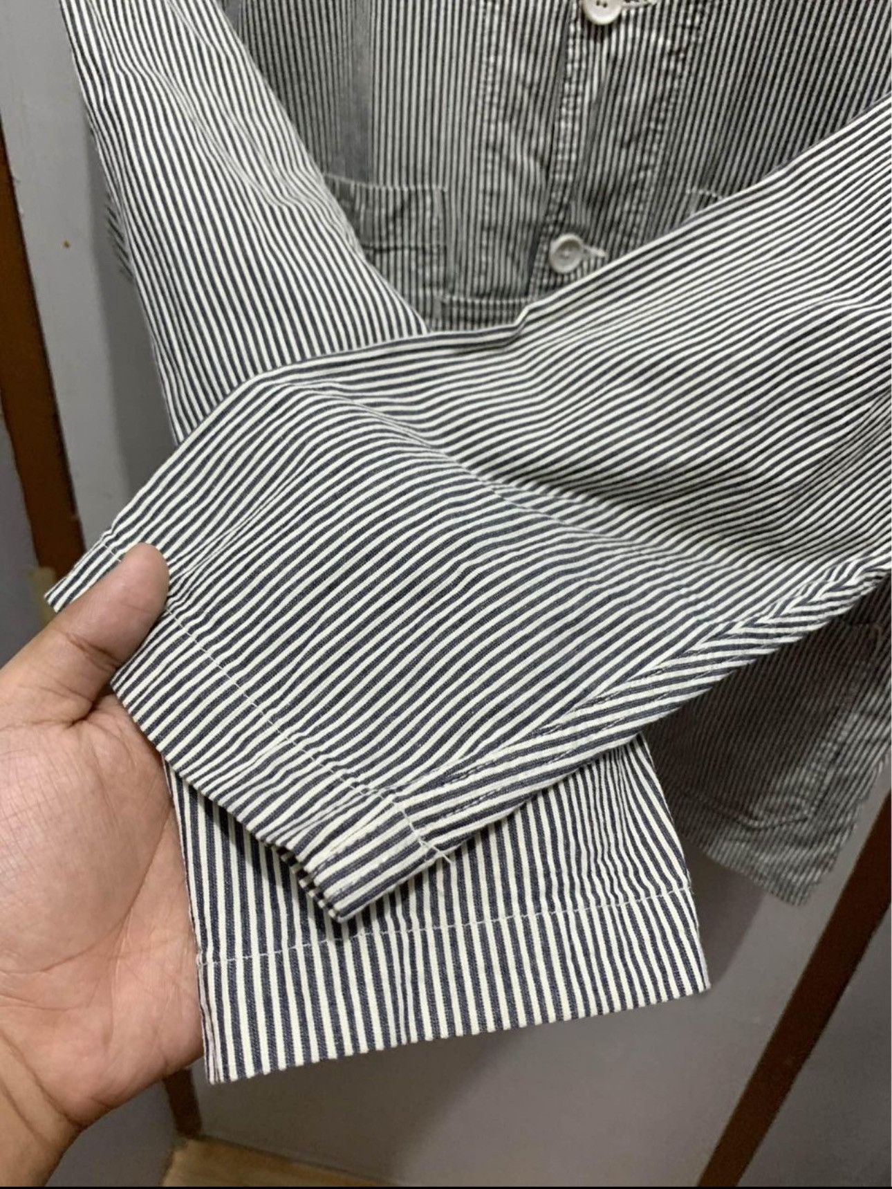 Engineered Garments Engineered garments cardigan jacket seersucker Size US XS / EU 42 / 0 - 8 Thumbnail