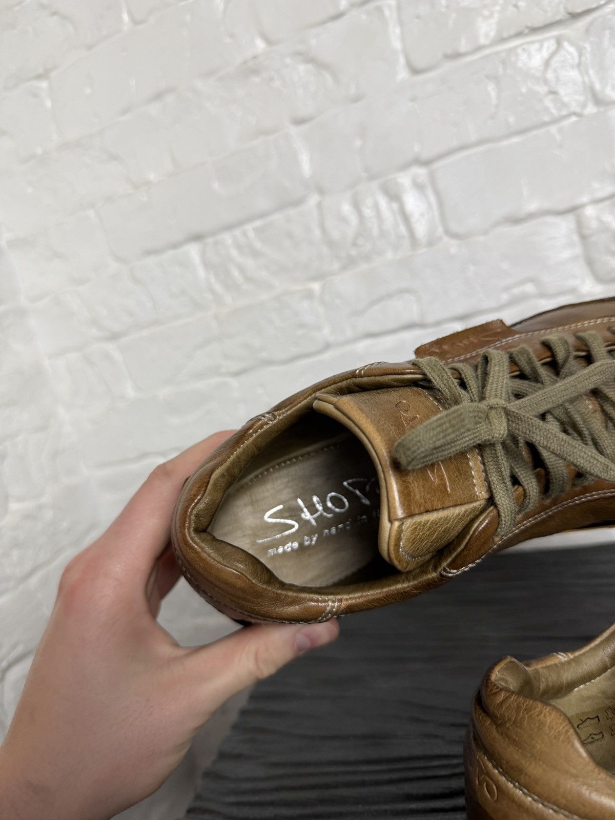 Shoto Shoto Handcrafted Italian Leather Shoes Size US 8 / IT 38 - 13 Thumbnail