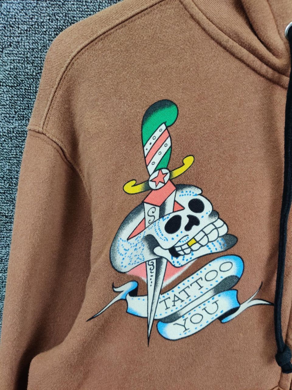 Ed Hardy Vintage Ed Hardy Christian Audigier Zipper Hoodie Brown Size US M / EU 48-50 / 2 - 8 Thumbnail