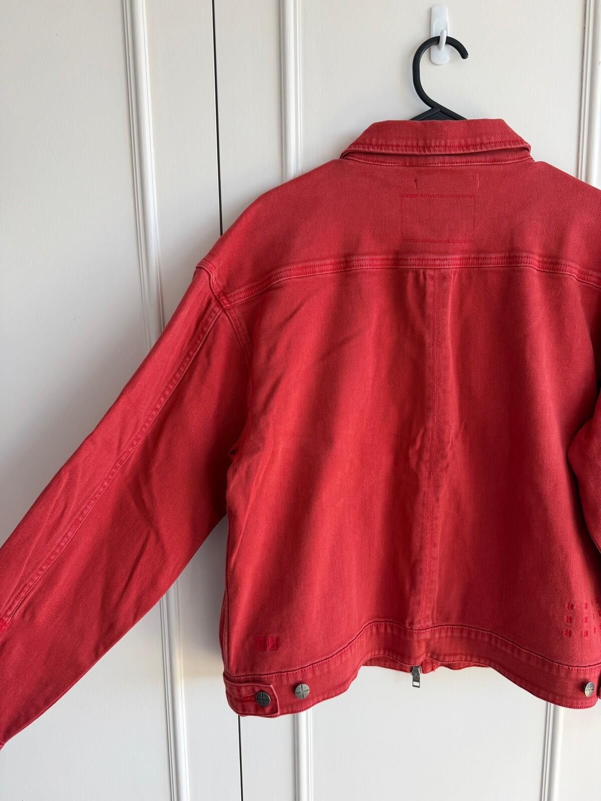 Ksubi new Ksubi womens oversized denim Jacket top small s 8 red Size S / US 4 / IT 40 - 7 Thumbnail