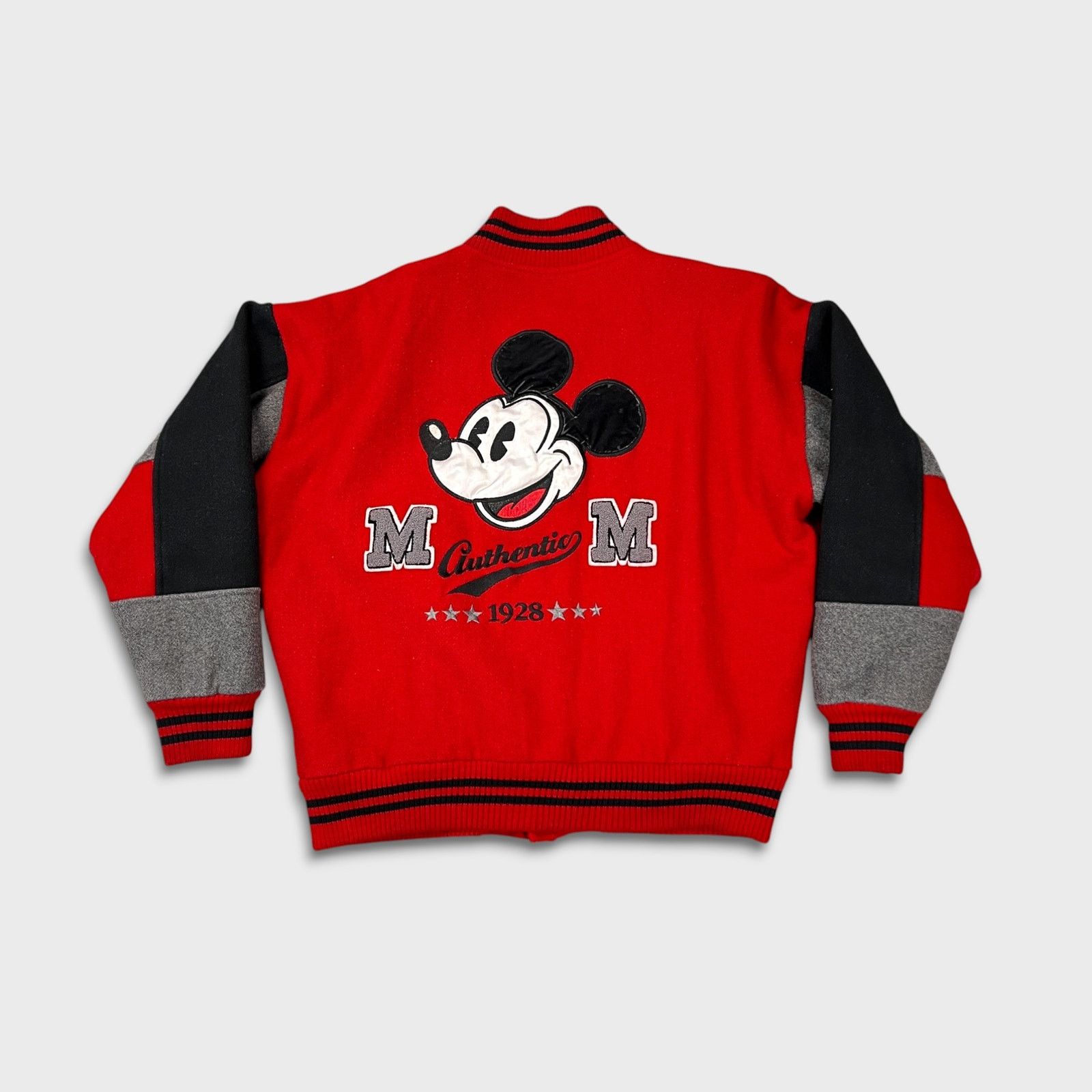 VTG 90s Disney Mickey Mouse Jacket Medium Varsity Letterman