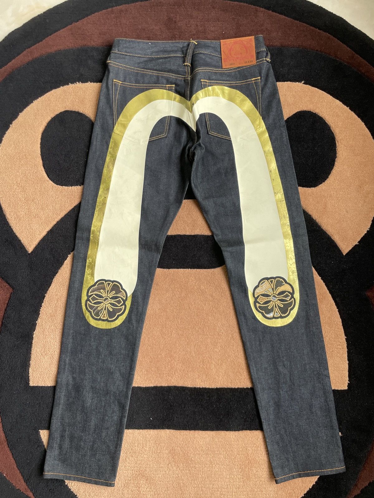 Evisu golden daicock style denim jeans size:29x34