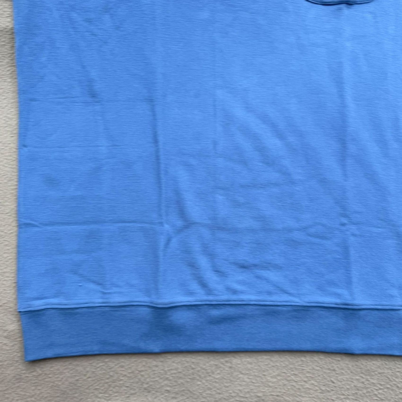 Duluth Trading Company Duluth Trading Co Polo Shirt Mens LT Blue Short Sleeve Pocket Ribbed Banded Bottom 100% Cotton Modern Fit Classic Logo Size US L / EU 52-54 / 3 - 6 Thumbnail