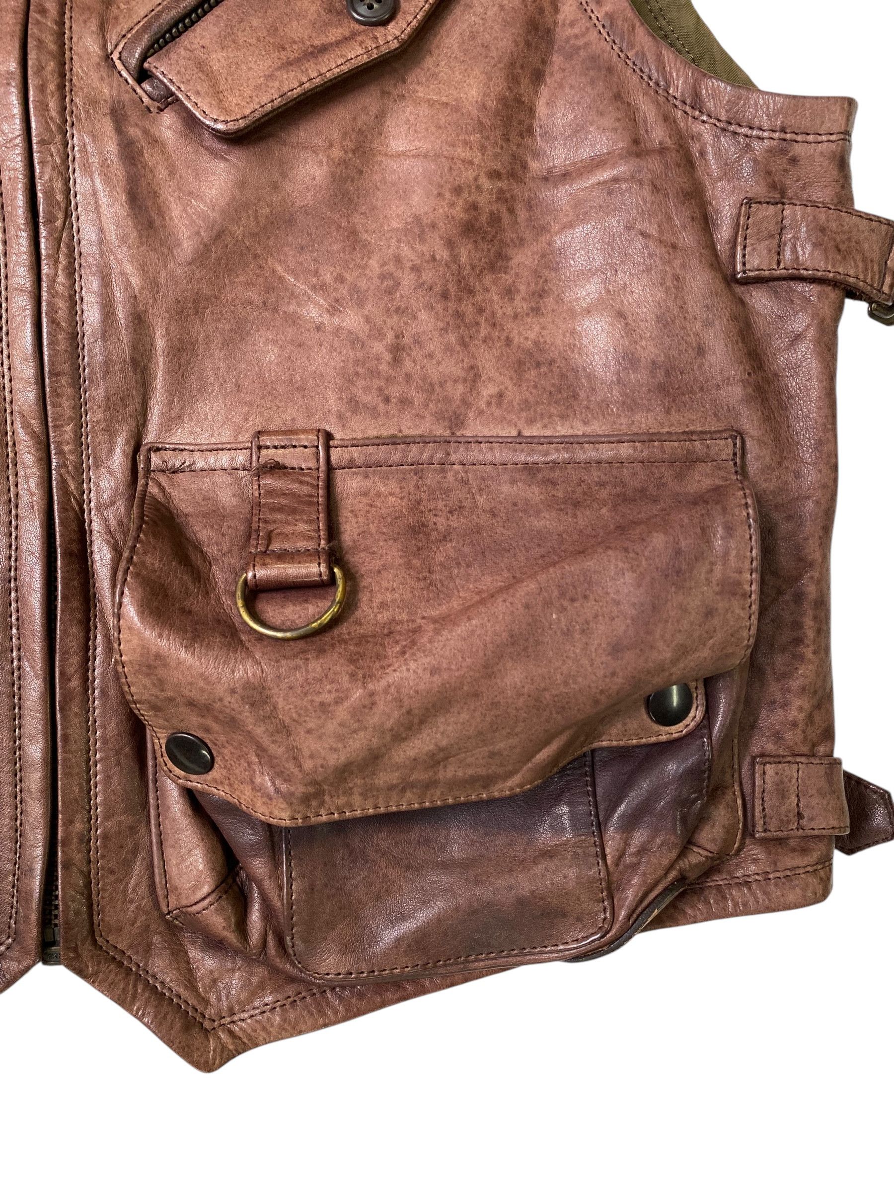 Genuine Leather 2000s Harold's Gear tactical horsehide leather vest Size US S / EU 44-46 / 1 - 6 Thumbnail