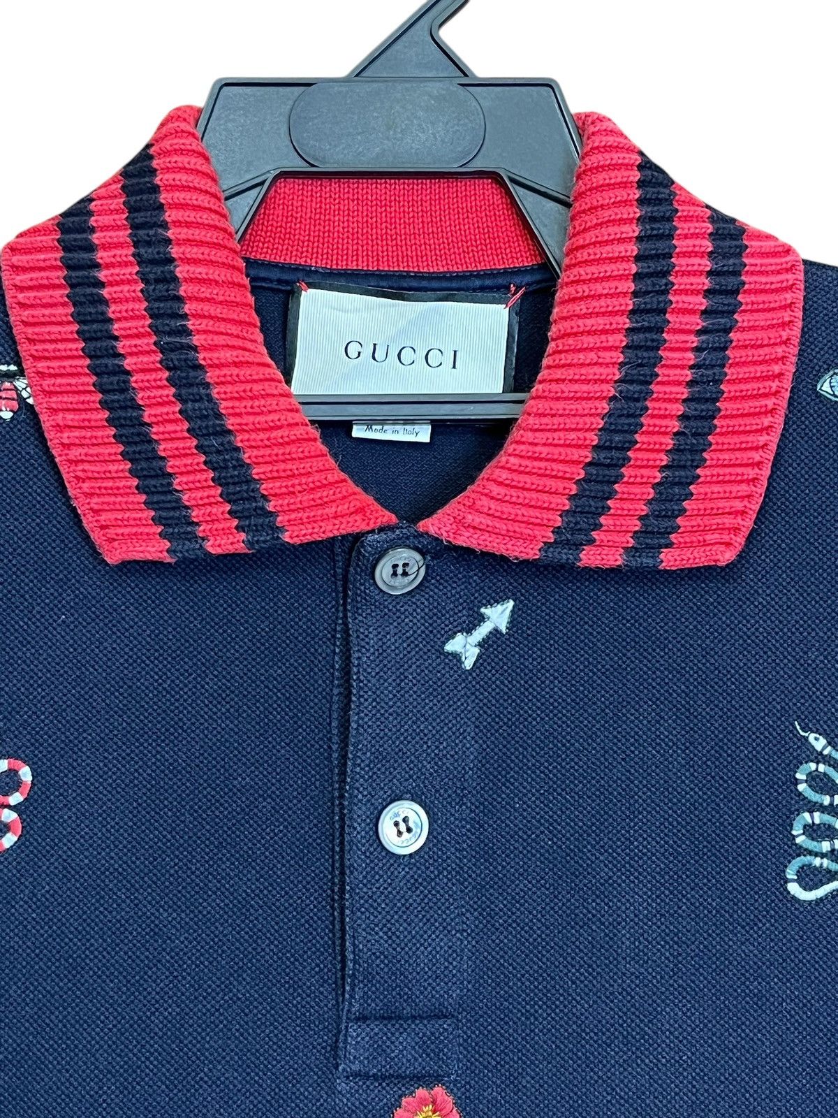 Gucci GUCCI EMBROIDERY LOGO-ALESSANDRO MICHELE POLO SHIRT Size US S / EU 44-46 / 1 - 3 Thumbnail