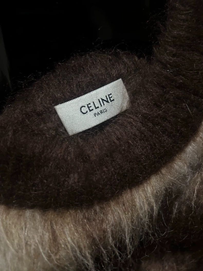 Celine Celine 22FW Brown Brushed Mohair Gradient Sweater 2501-Next Size US XS / EU 42 / 0 - 5 Thumbnail
