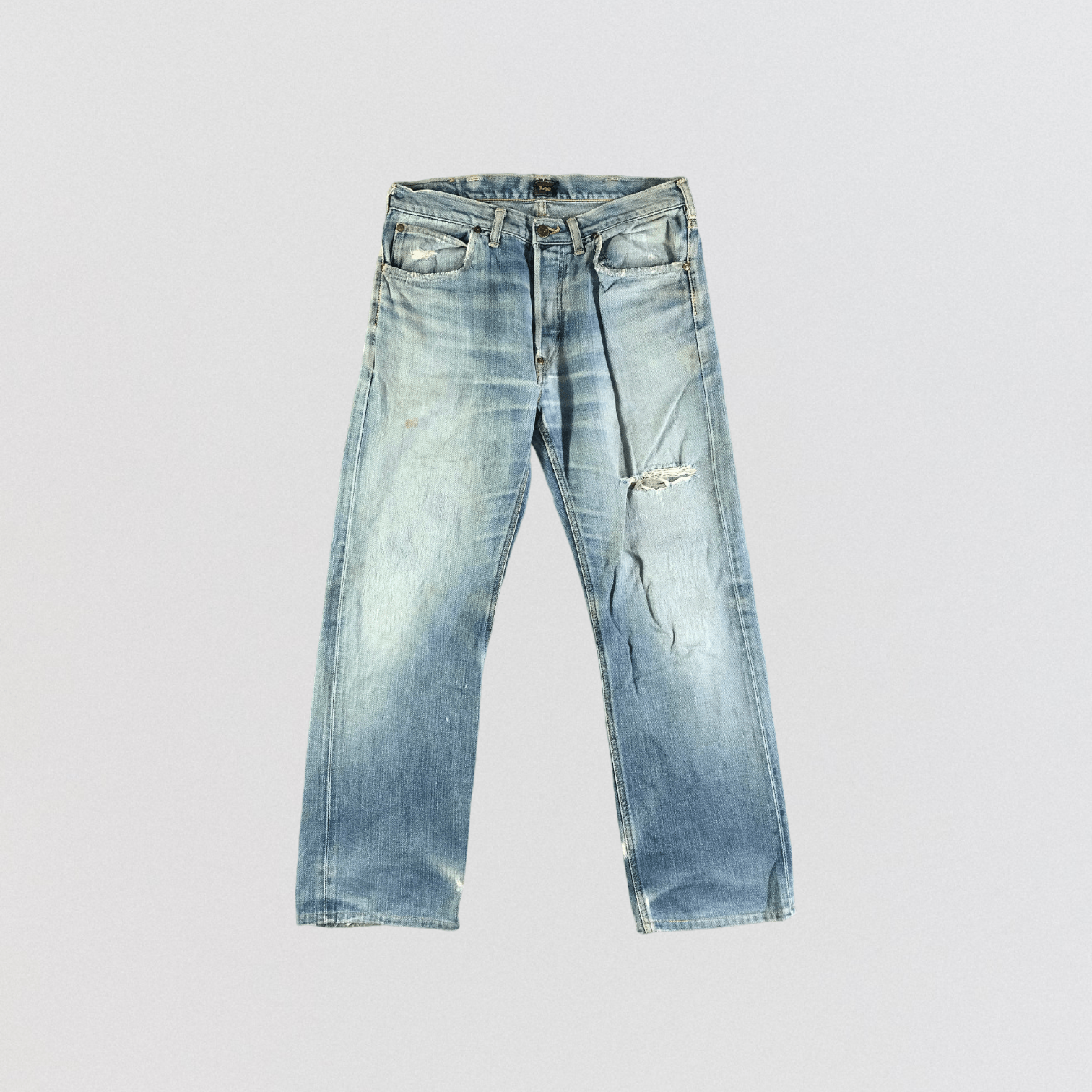 Lee Vintage Blue Wash Lee Selvedge Jeans-JM3660 Size US 33 - 1 Thumbnail