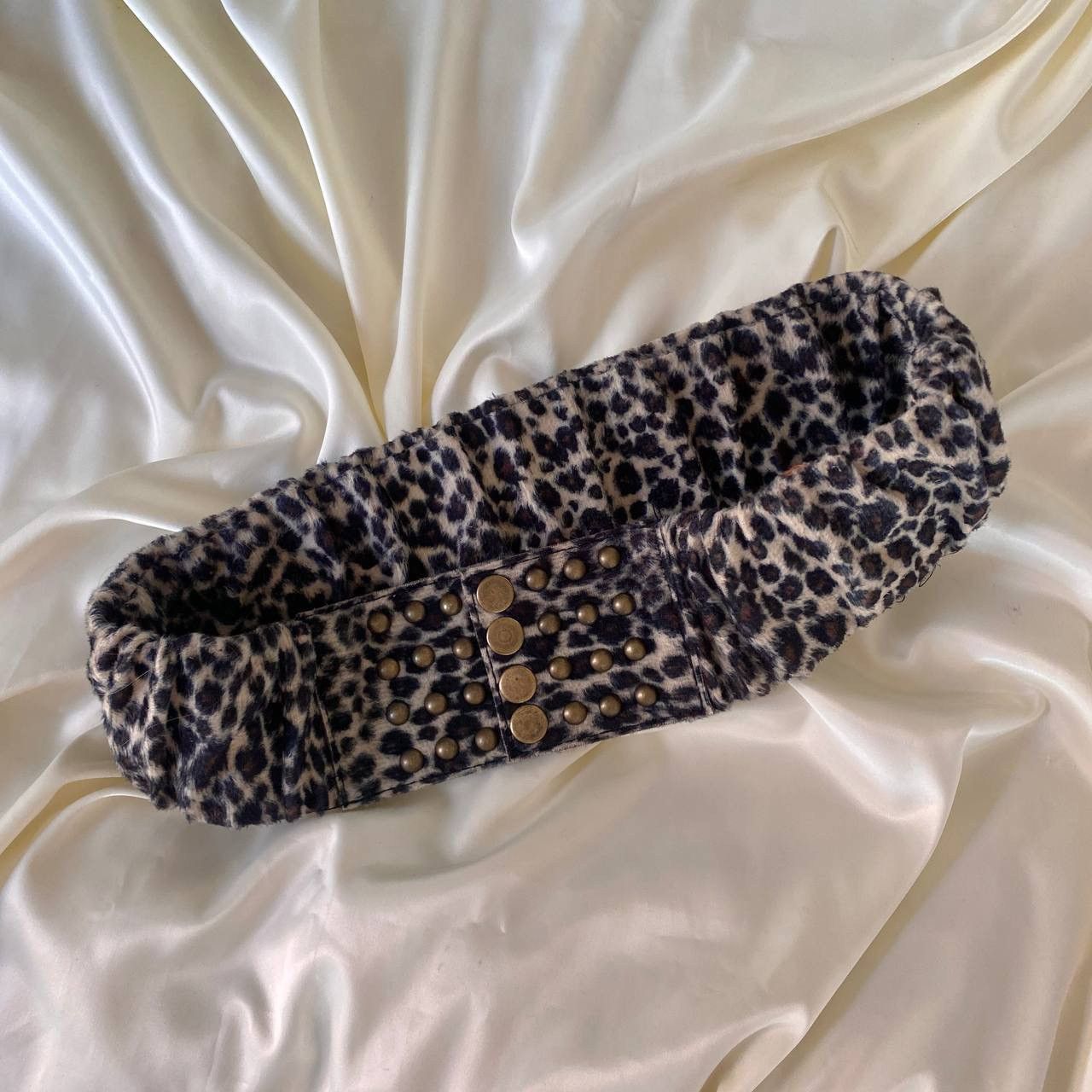 Vintage Vintage leopard fluffy wide belt Size ONE SIZE - 2 Thumbnail