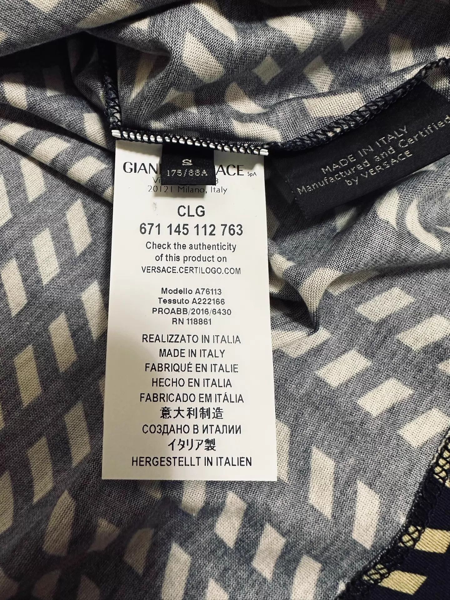 Versace Versace Medusa Black Print T-Shirt S Size US S / EU 44-46 / 1 - 7 Thumbnail
