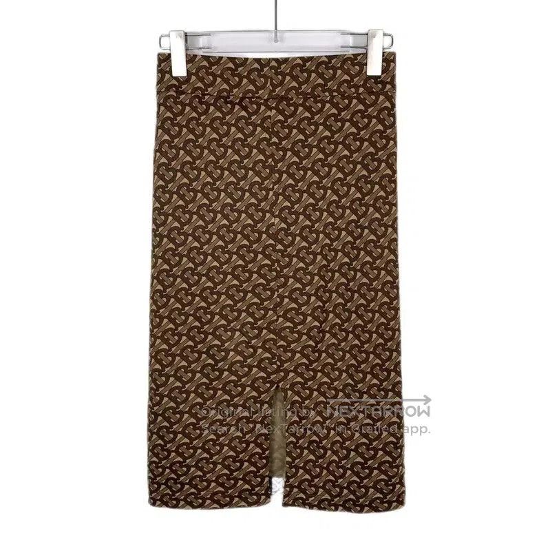 Burberry Burberry Brown Fiber Women's Midi Skirt. Size 23" - 2 Thumbnail