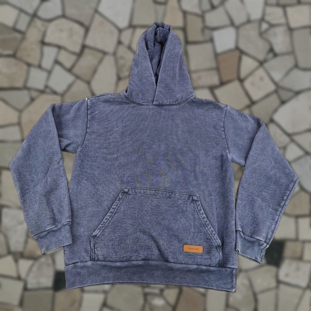 VINTAGE Talentless Hoodie Men Small Blue Indigo Pullover