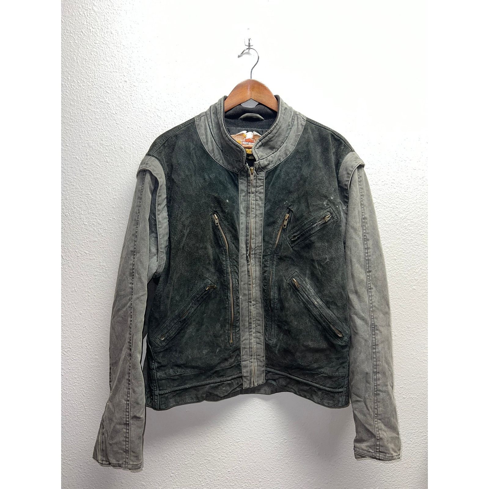 Harley Davidson Vintage Womens Harley Davidson Jacket Suede Leather 90s L Size L / US 10 / IT 46 - 1 Thumbnail