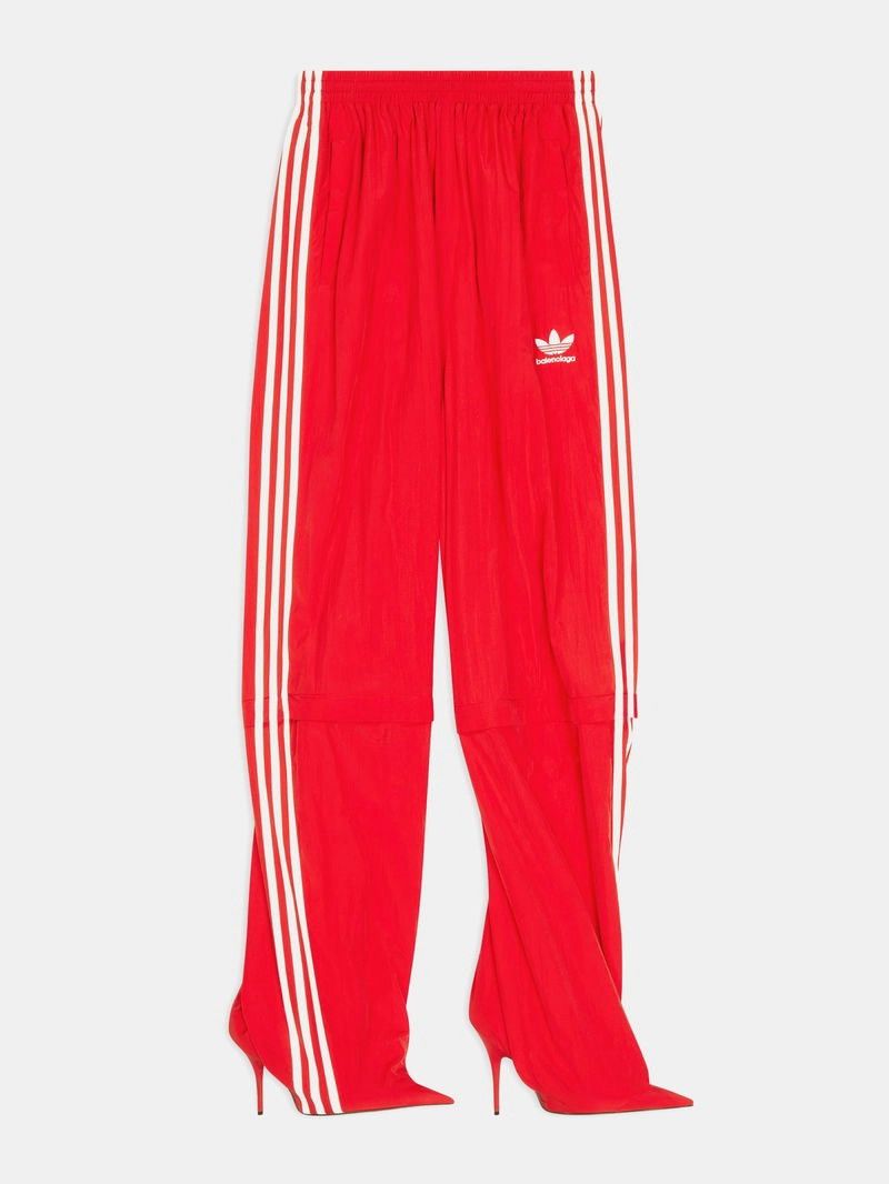 Adidas × Balenciaga Balenciaga x Adidas Red Track Pants with Heeled Boots Size 25" / US 0 / IT 36 - 5 Thumbnail