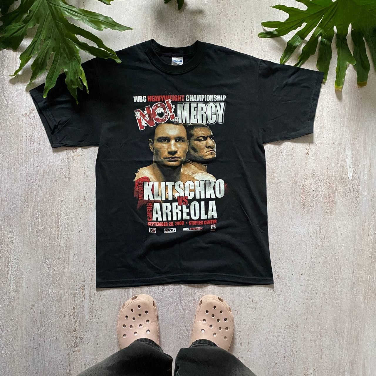 Band Tees × Rap Tees × Vintage VINTAGE Y2K KLITSCHKO VS AREOLLA WBS K2 RARE T SHIRT 166 Size US L / EU 52-54 / 3 - 1 Thumbnail
