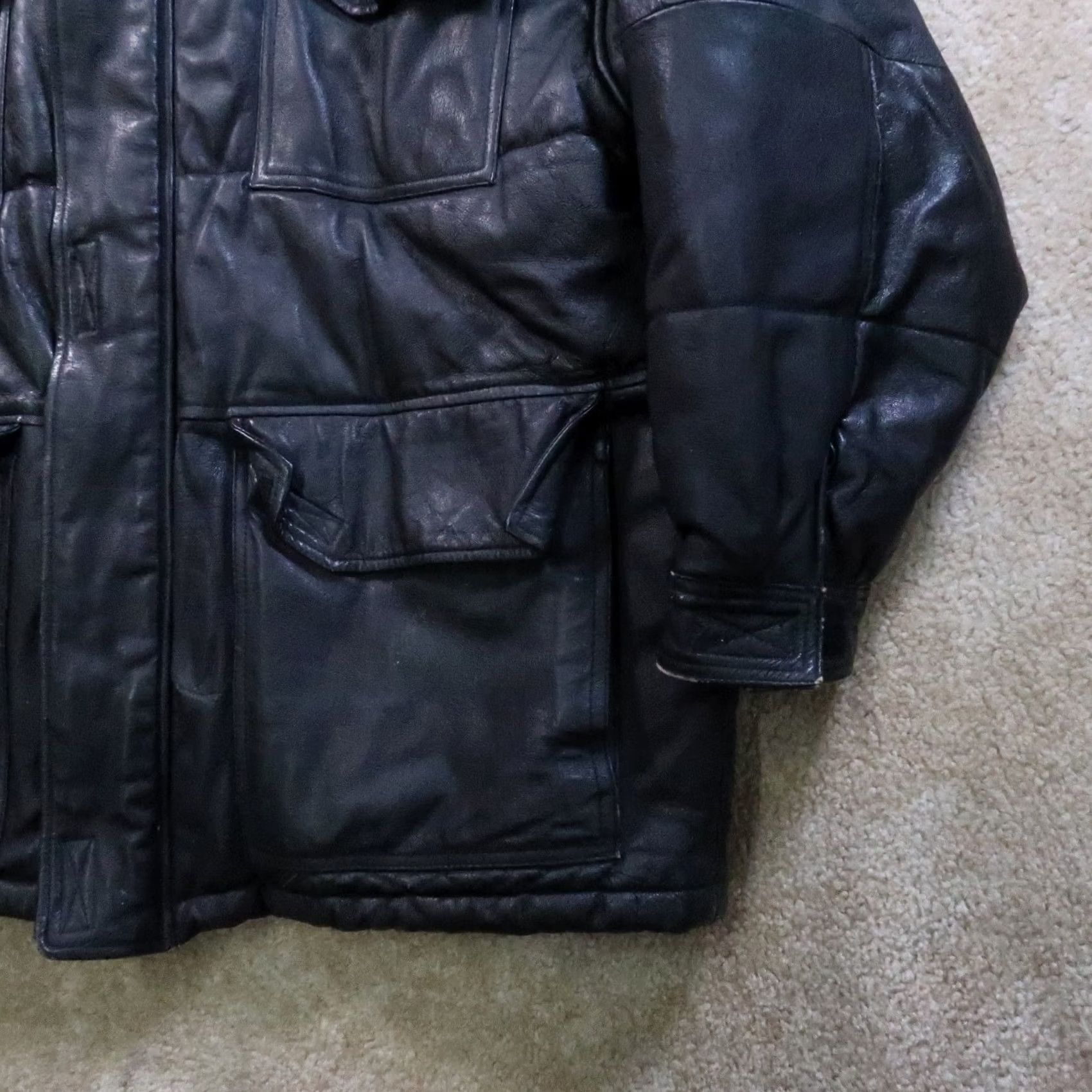 Vintage VINTAGE Wilsons Leather Jacket Mens Large Full Zip Insulated Black Size US L / EU 52-54 / 3 - 7 Thumbnail