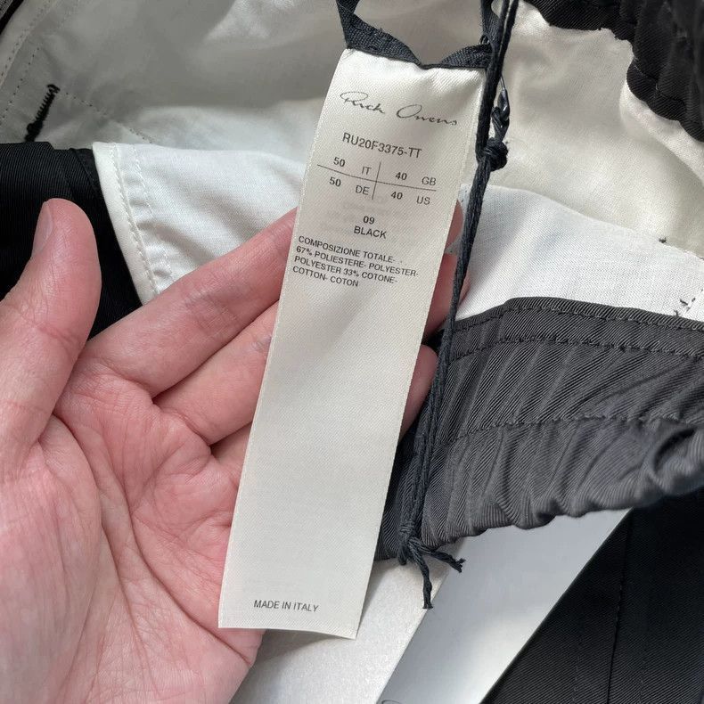 Rick Owens Rick Owens Black Zip Drawstring Pants-2505 Size US 44 / EU 60 - 9 Thumbnail