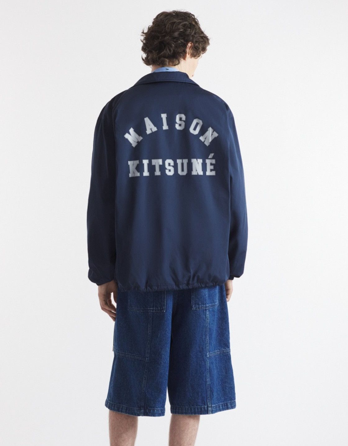 Maison Kitsune Coach Jacket Navy Size US M / EU 48-50 / 2 - 1 Thumbnail
