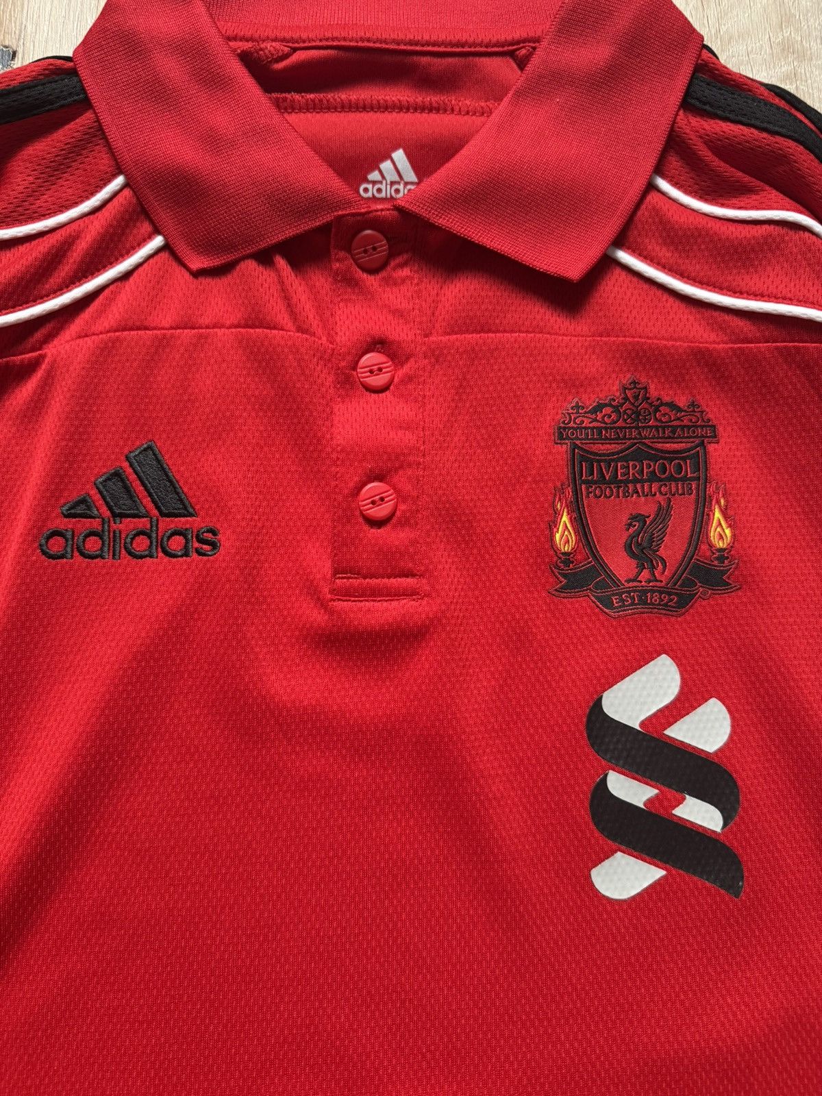 Adidas × Vintage Vintage 00s Adidas FC Liverpool Polo Shirt 🔴 Size US M / EU 48-50 / 2 - 2 Thumbnail