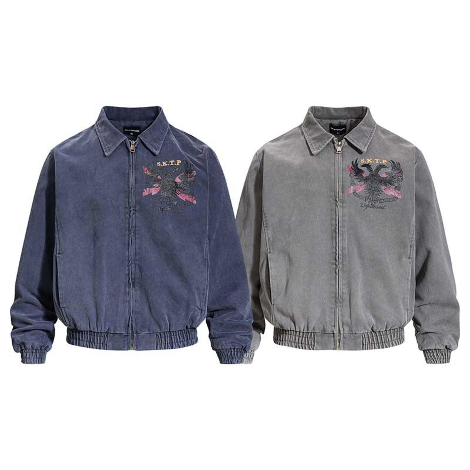 Vintage Graphic Zip-Up Bomber Jackets, Relaxed Fit Size US M / EU 48-50 / 2 - 5 Thumbnail