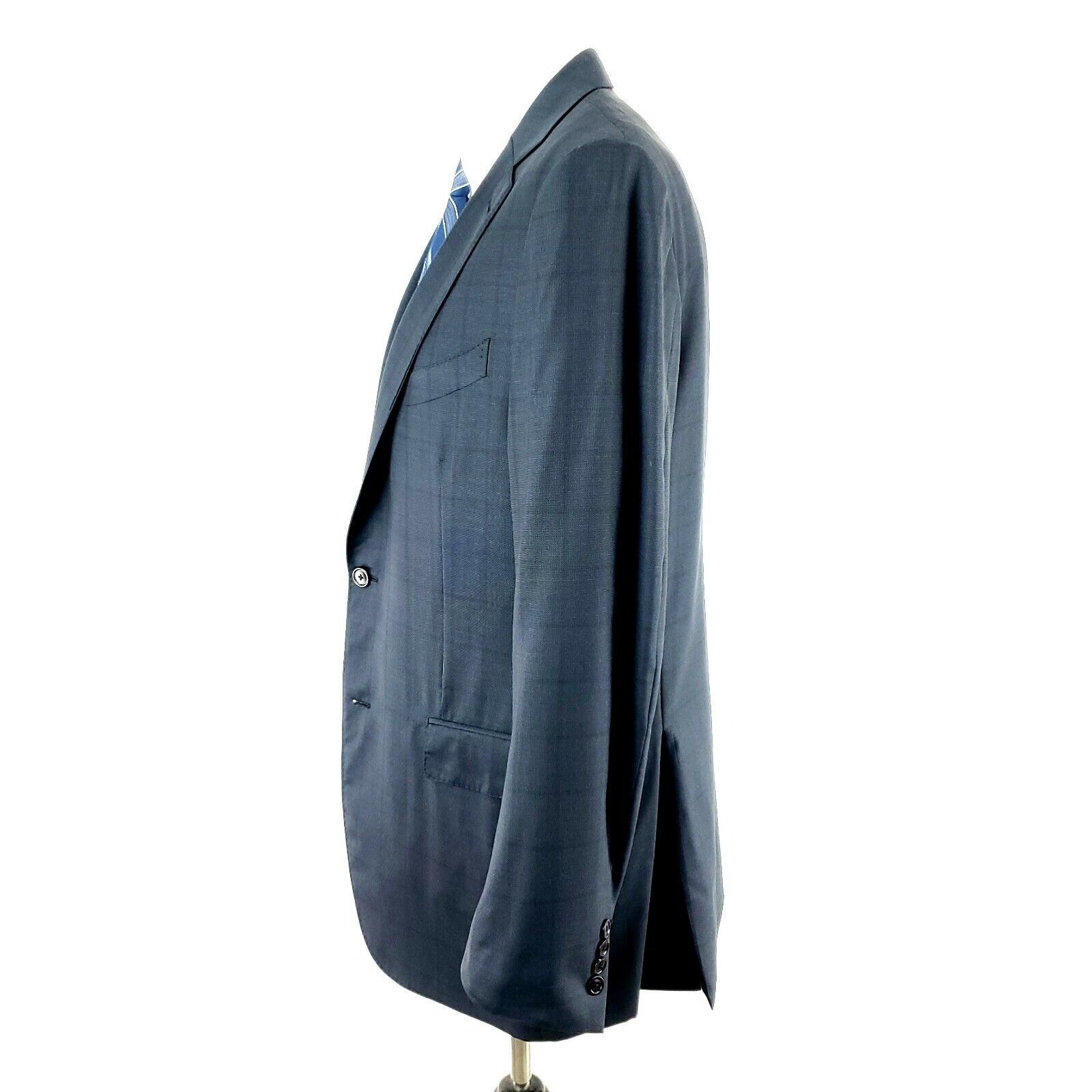 Ermenegildo Zegna Ermenegildo Zegna Trofeo 600 40R 2 Button Microcheck Gray Wo Size 40R - 5 Thumbnail