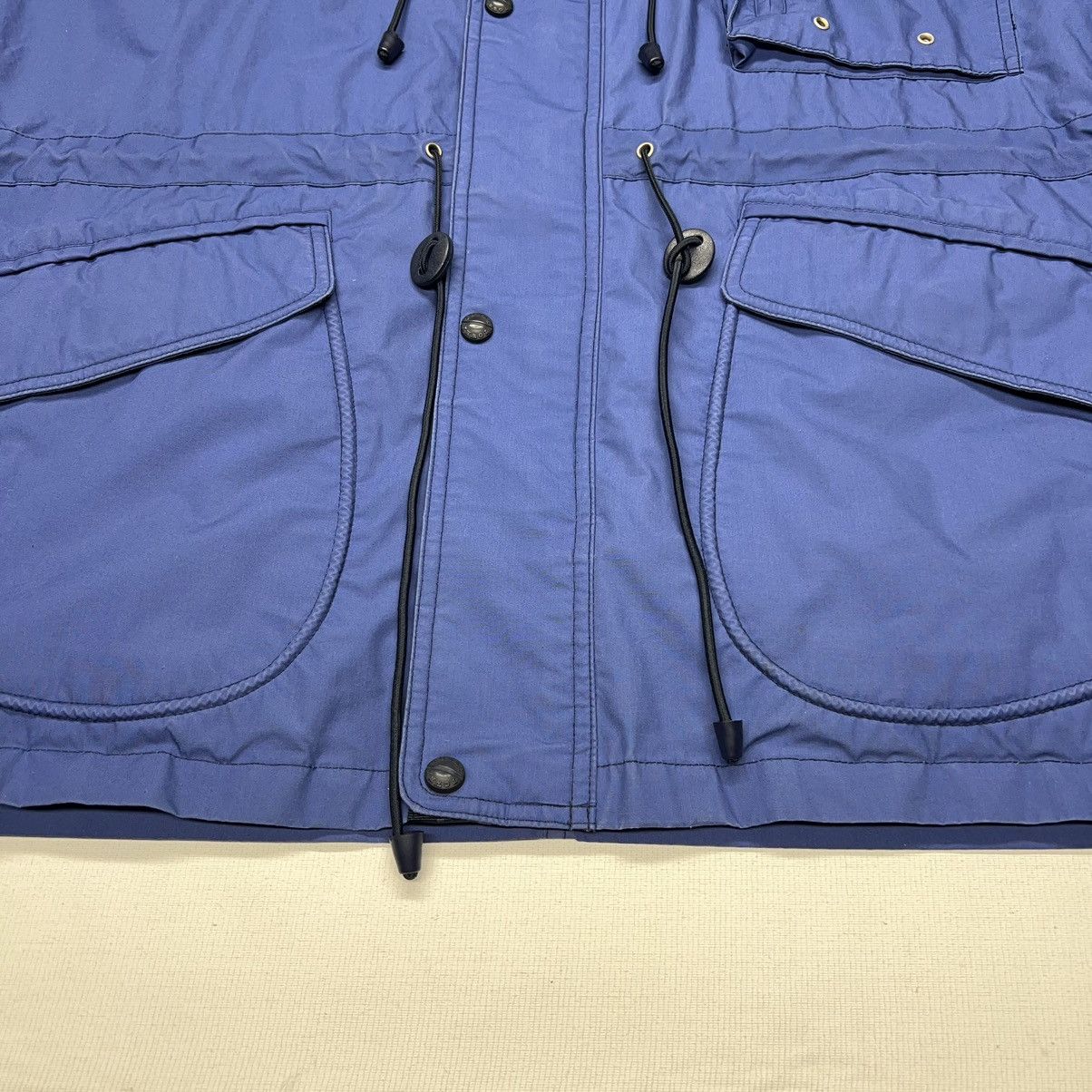 London Fog × Vintage VTG London Fog Jacket Blue Pocket Hood Zip Long Coat Towne Size US L / EU 52-54 / 3 - 3 Thumbnail
