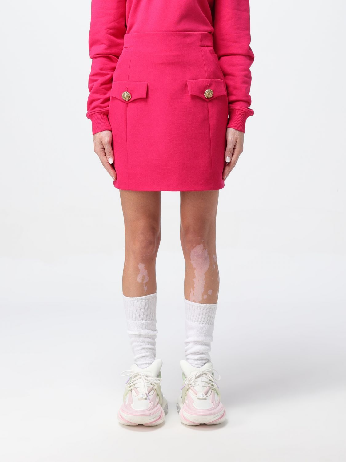 image of Balmain Skirt Woman Fuchsia, Women's (Size 24)
