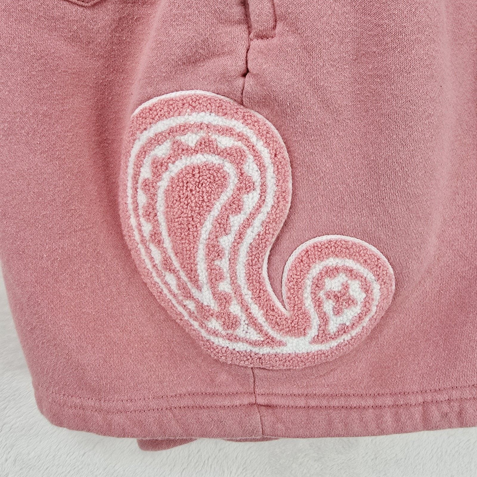 EPTM. EPTM Sweat Shorts Small Pink Paisley Embroidered Streetwear Size US 30 / EU 46 - 3 Thumbnail