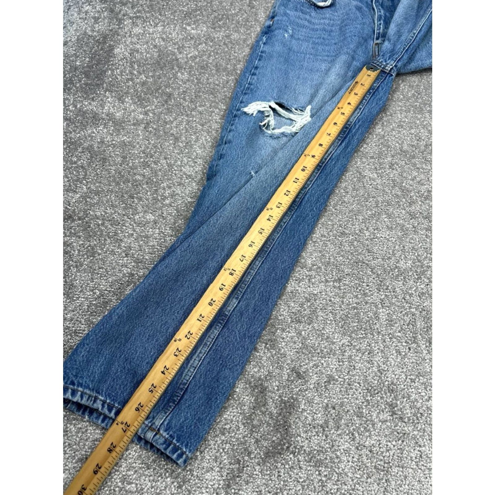 Urban Outfitters VINTAGE Urban Outfitters Jeans Womens 27 High Rise Straight Light Wash Denim Boyfriend Style Size 27" / US 4 / IT 40 - 2 Thumbnail