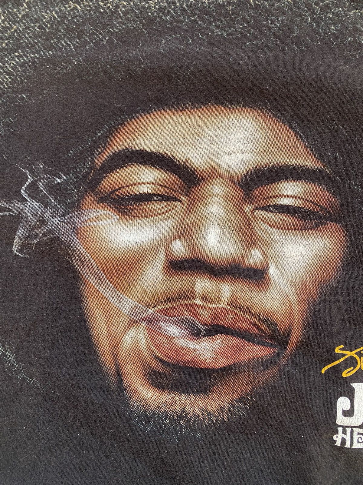Jimi Hendrix × Vintage Jimi Hendrix Vintage Black T Shirt Size L Size US L / EU 52-54 / 3 - 9 Thumbnail