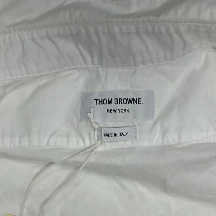Thom Browne Thom Browne White Classic Long Sleeve Shirt -2507 Size US M / EU 48-50 / 2 - 5 Thumbnail