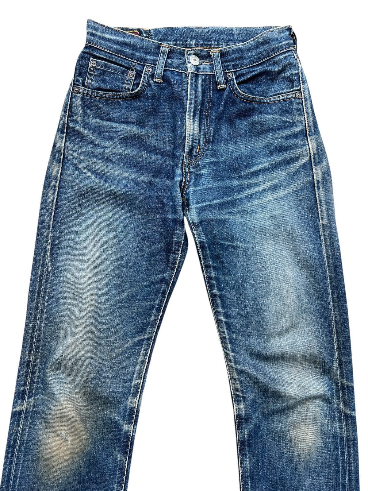Vintage Vtg Something Edwin Distressed Selvedge Denim Jeans 26x29 Size 26" / US 2 / IT 38 - 4 Thumbnail