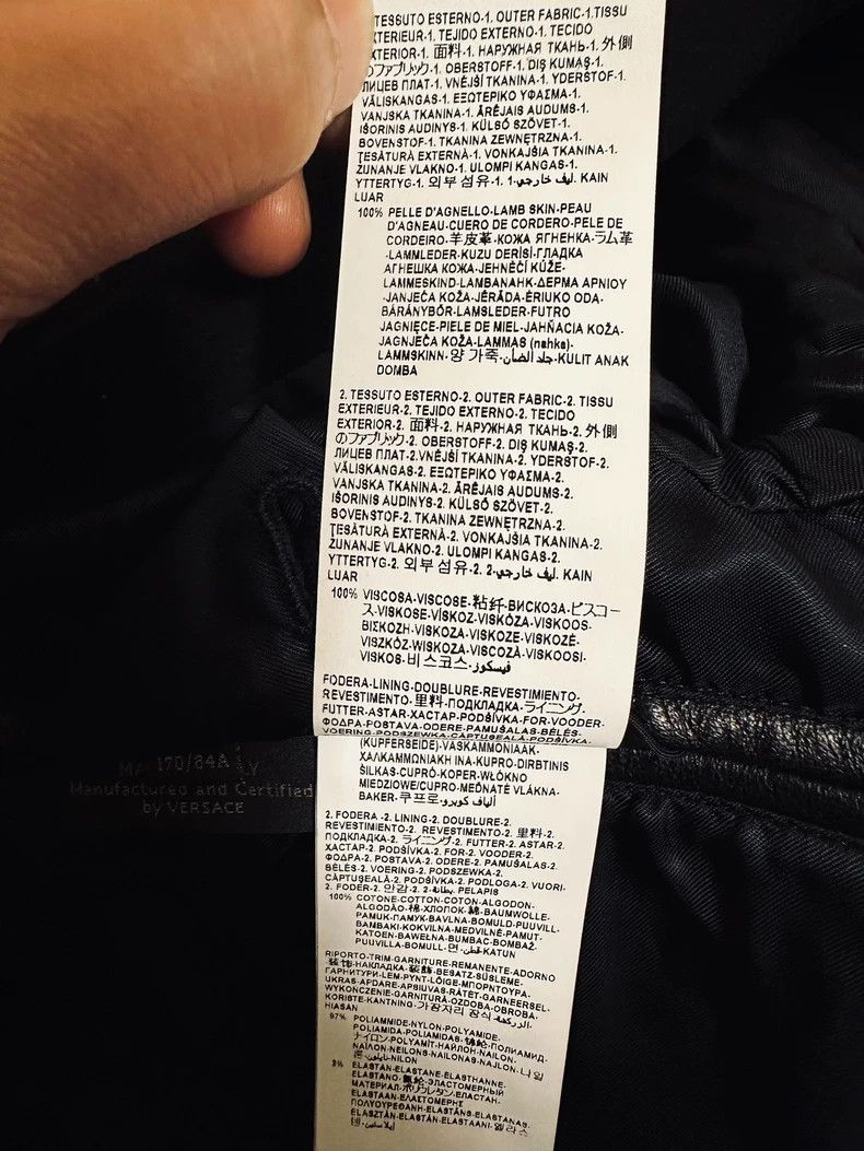 Versace Versace Medusa knitted embroidered leather jacket jacket j Size US S / EU 44-46 / 1 - 9 Thumbnail
