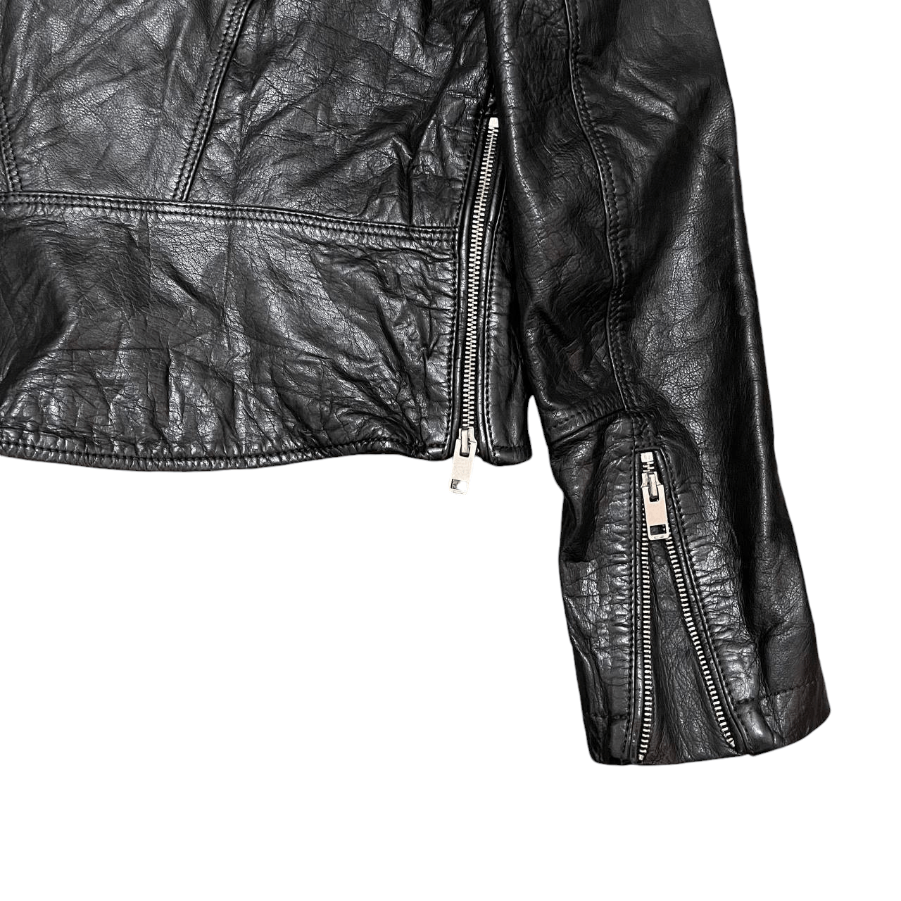 Diesel Vintage Diesel Superior Motorcycle Buffalo Leather Jacket Size US S / EU 44-46 / 1 - 14 Thumbnail
