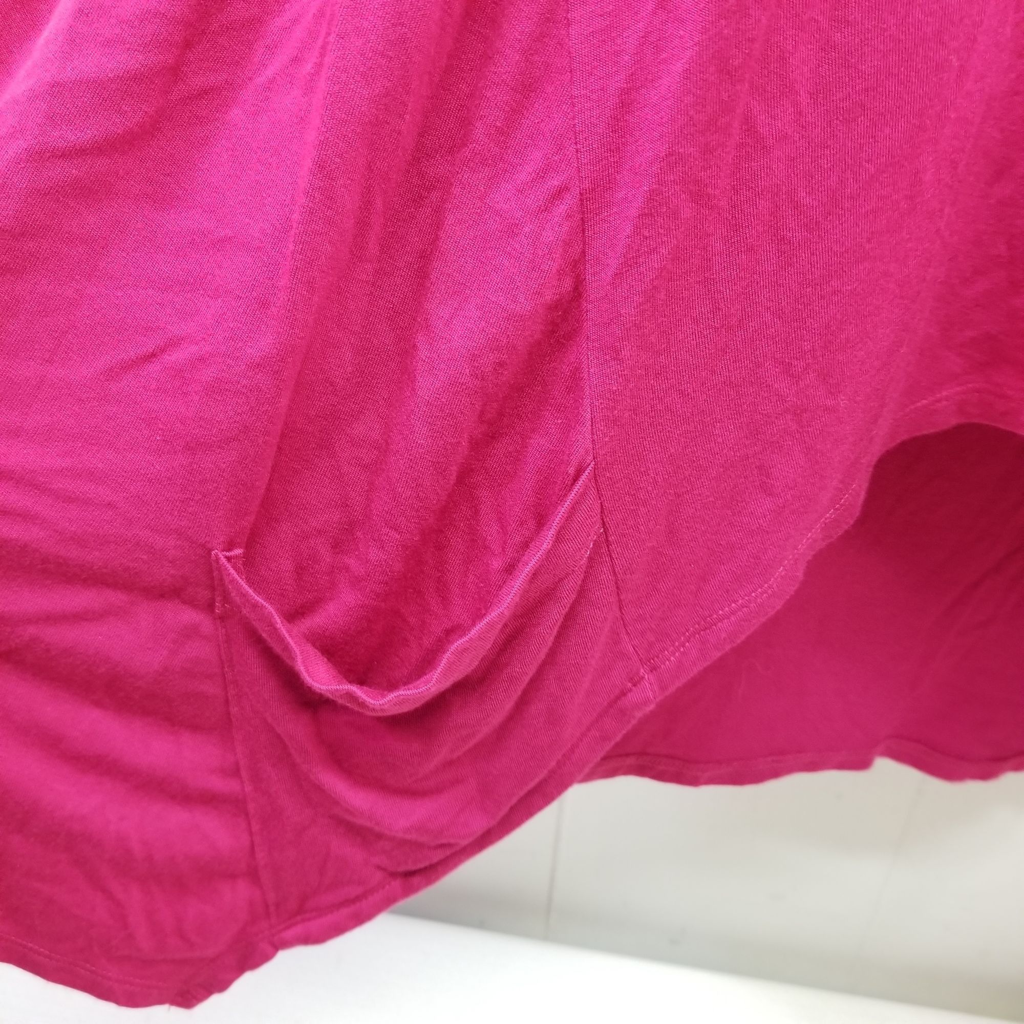 Other LOGO Lori Goldstein L Pink Stretch Tunic Sharkbite Hem Pocke Size L / US 10 / IT 46 - 4 Thumbnail
