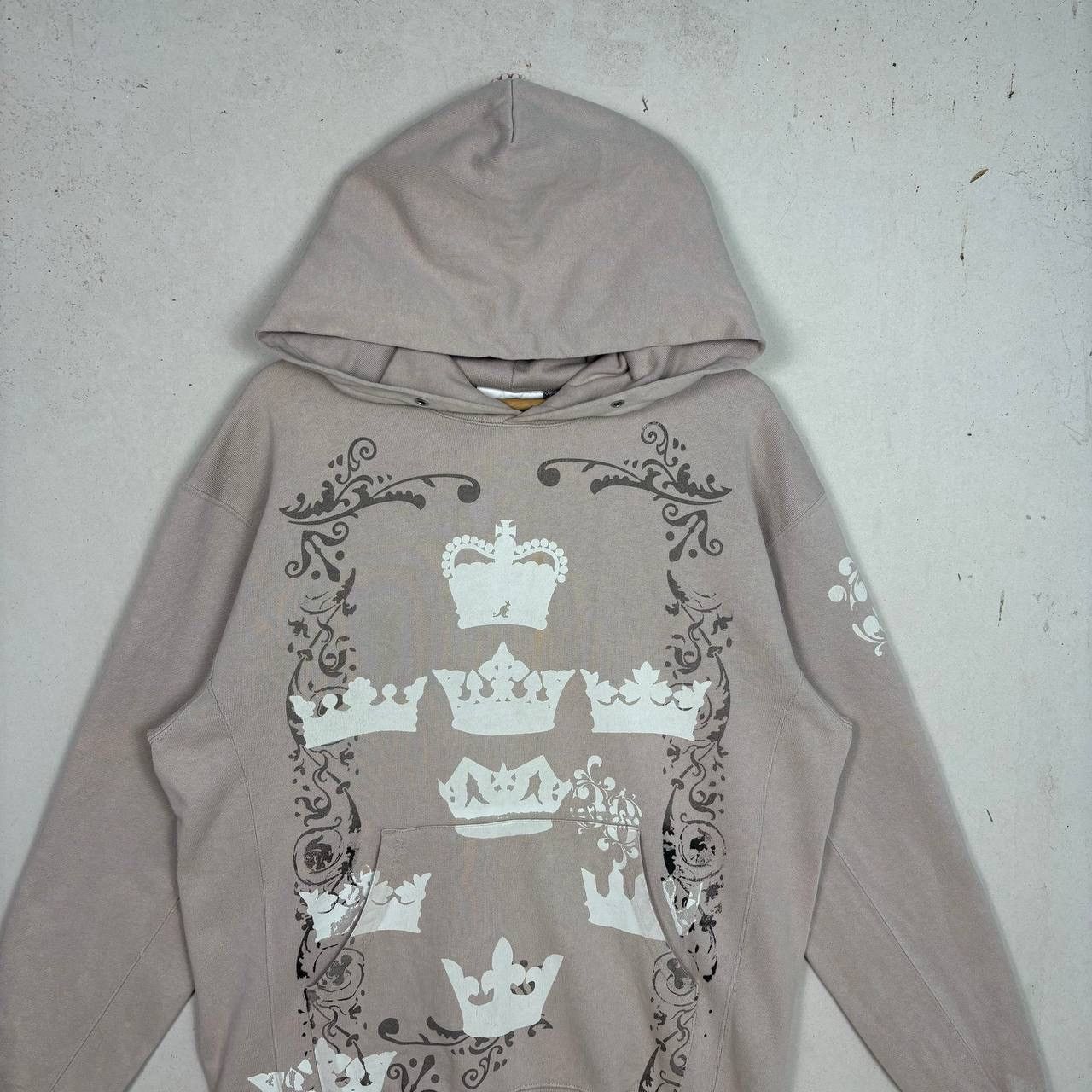 Kangol Vintage Kangol Crown Logo Hoodie Mauve Grey Y2K Archive L Size US L / EU 52-54 / 3 - 3 Thumbnail