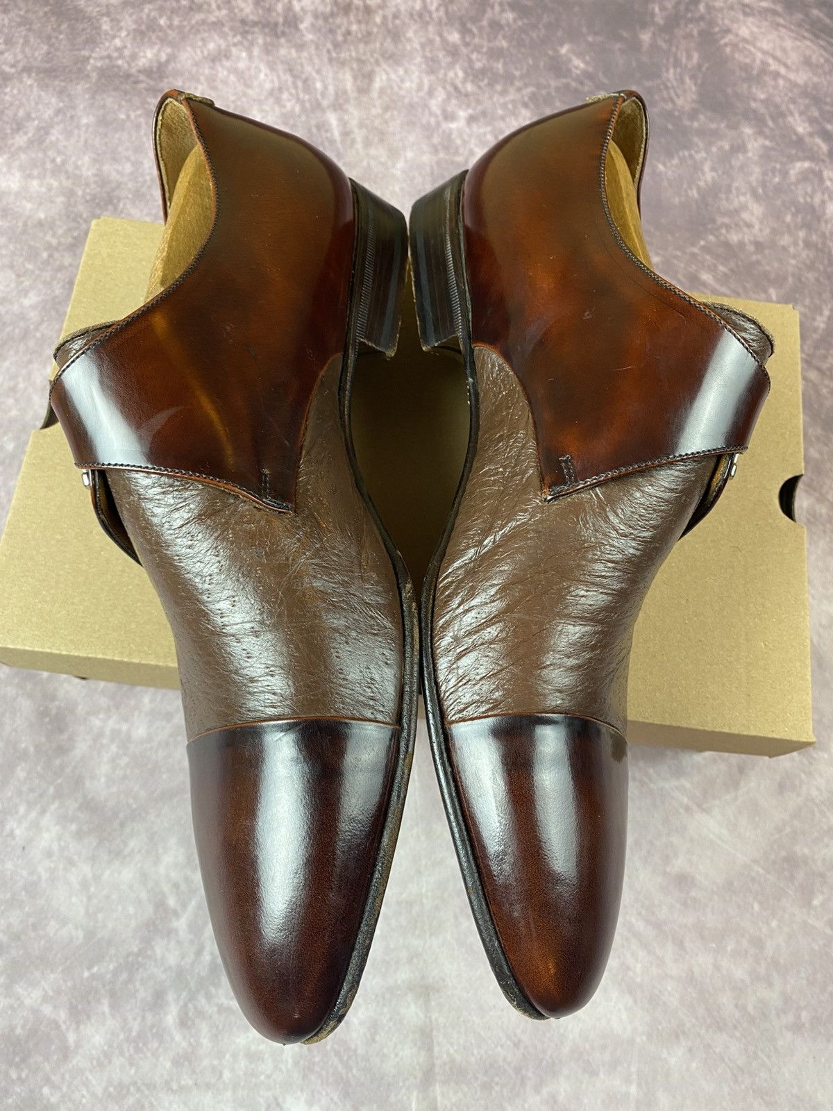 Moreschi Moreschi For Russel Bromley Brown Monk Strap Shoes Uk 9.5 Size US 10.5 / EU 43-44 - 5 Thumbnail