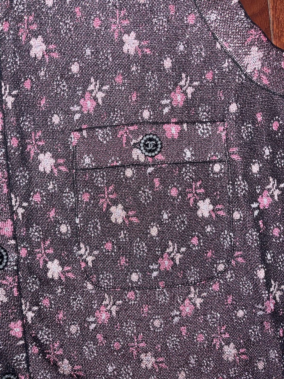 Chanel Chanel Floral Blluse Size S / US 4 / IT 40 - 4 Thumbnail