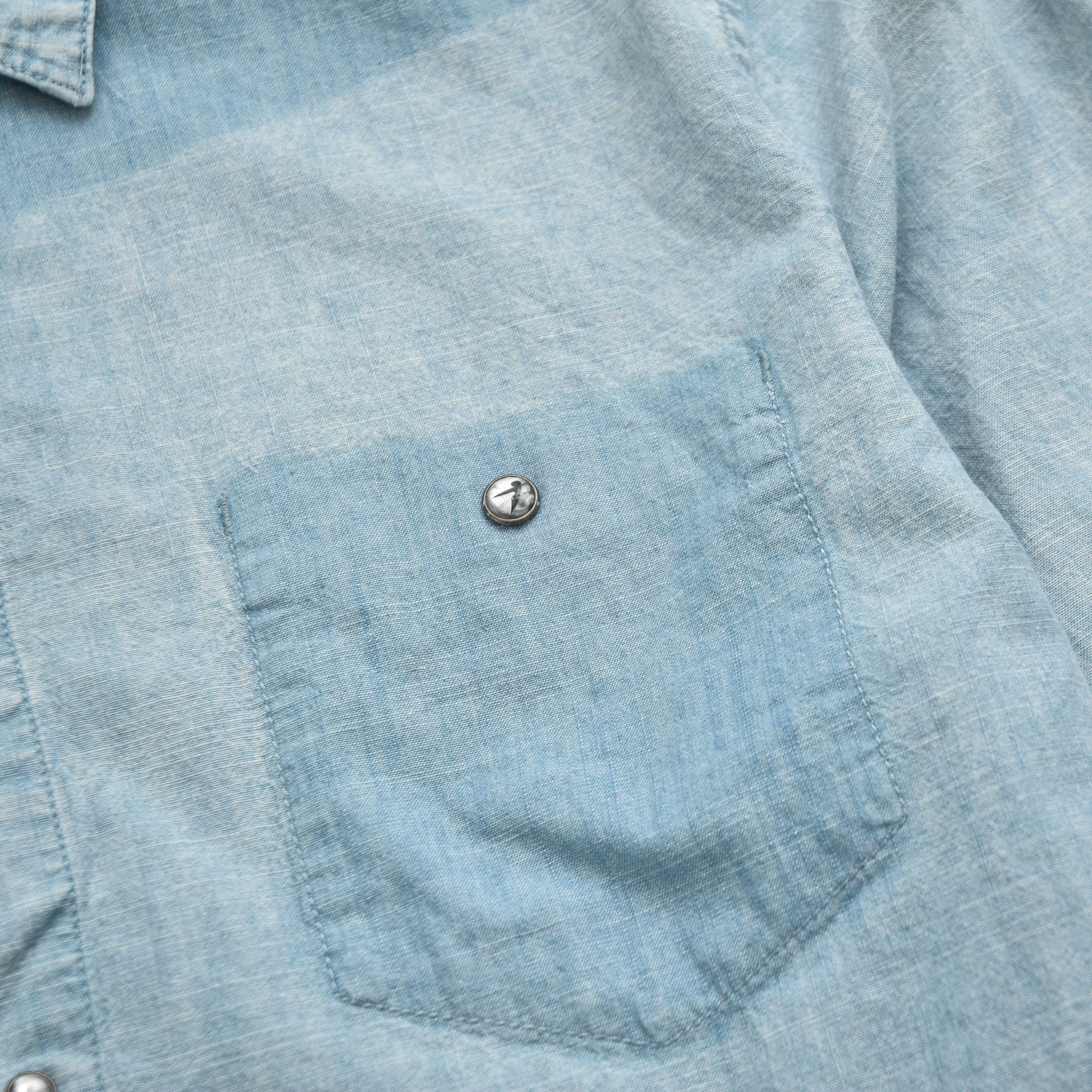 55DSL 90s 55 DSL distressed Diesel Very Rare Faded Denim Shirt Size US L / EU 52-54 / 3 - 7 Thumbnail