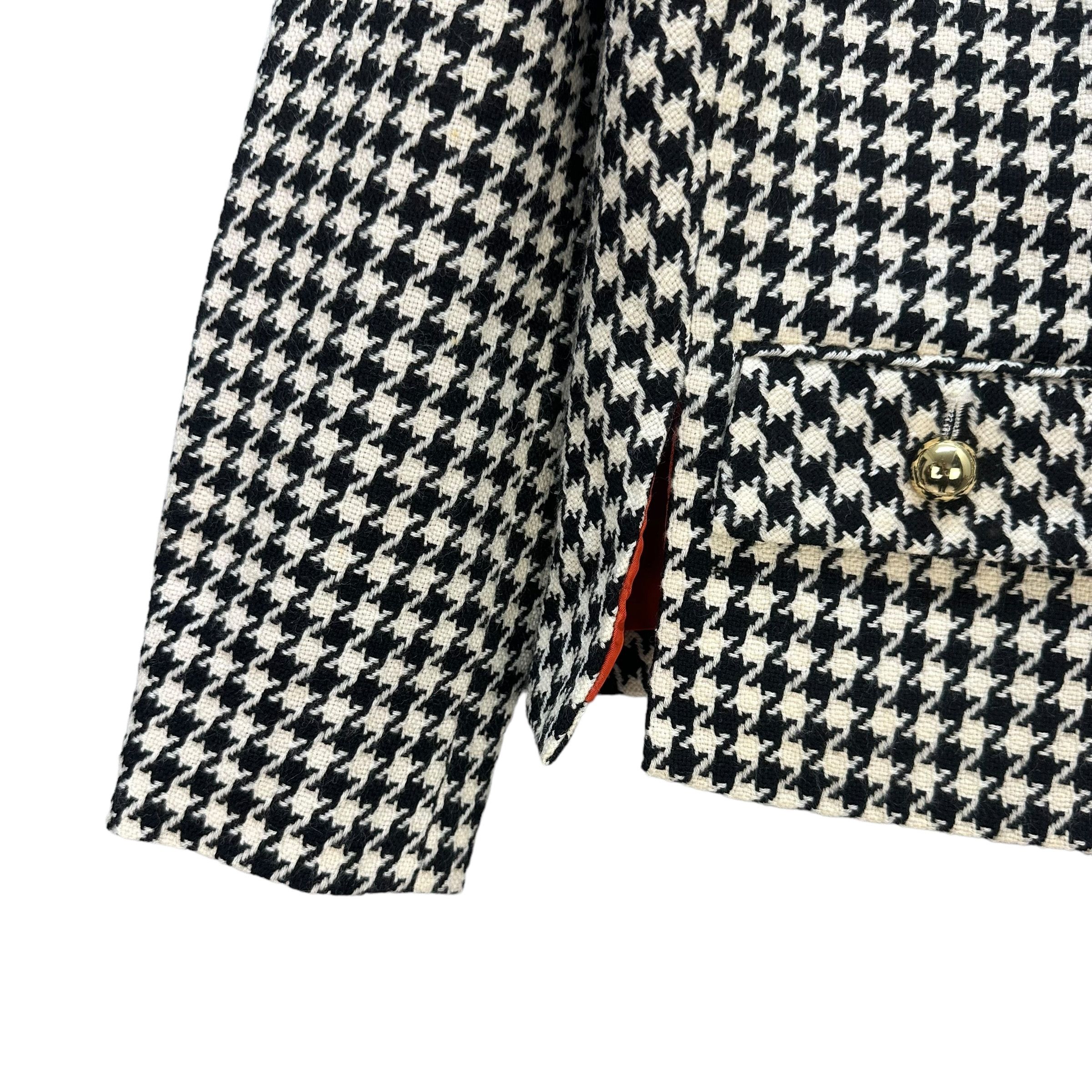 Hysteric Glamour Hysteric Houndstooth Logo Belted Wool Jacket #A27-0624 Size S / US 4 / IT 40 - 4 Thumbnail