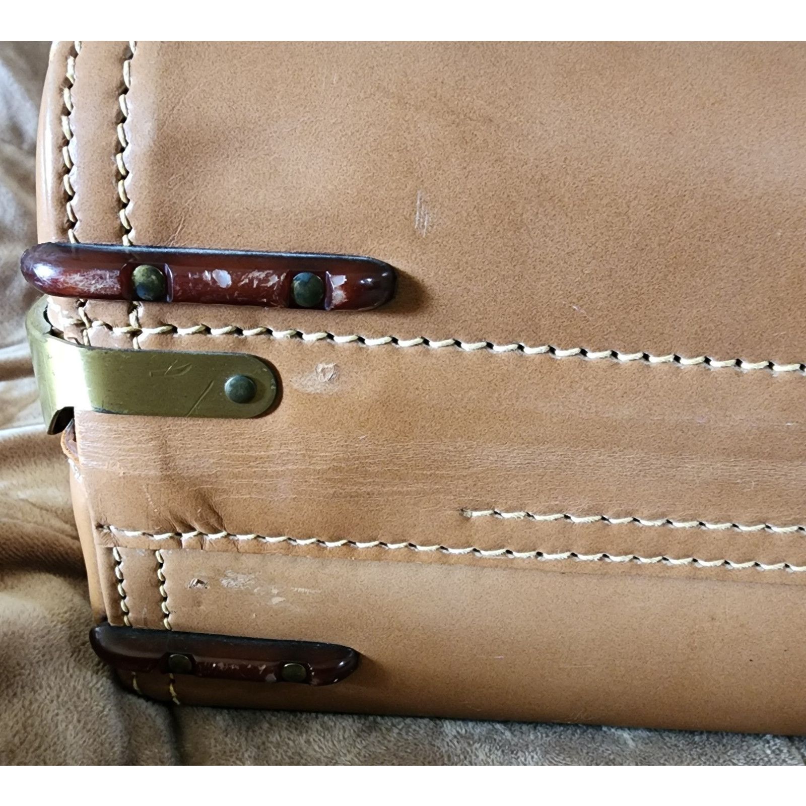 Hartmann Hartmann Knocabout Leather Suitcase - 21"x12"x"6 - Vintage Size ONE SIZE - 13 Thumbnail